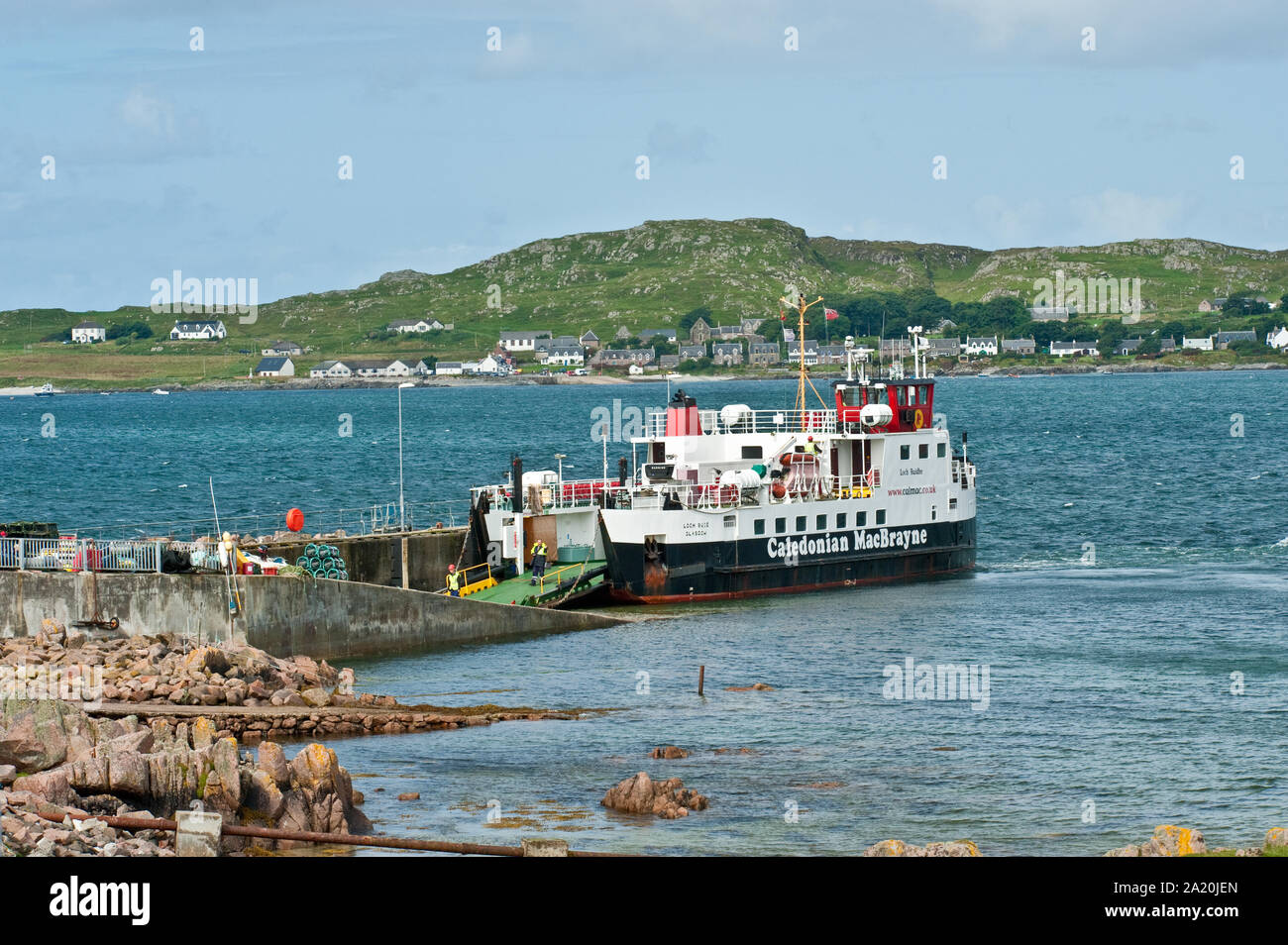 Fionnphort Mull Ferry Terminal, Isle of Mull, Schottland Stockfoto