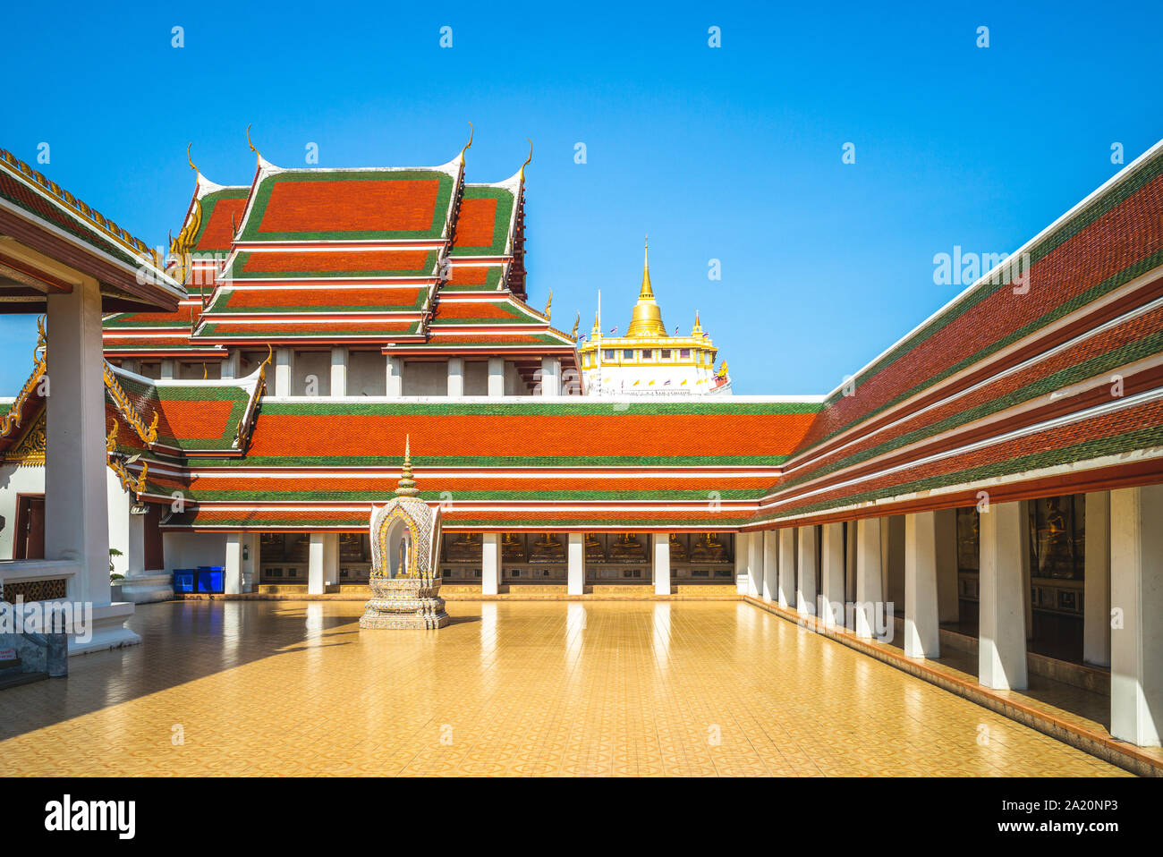 Golden Mountain der Wat Saket, Bangkok, Thailand Stockfoto