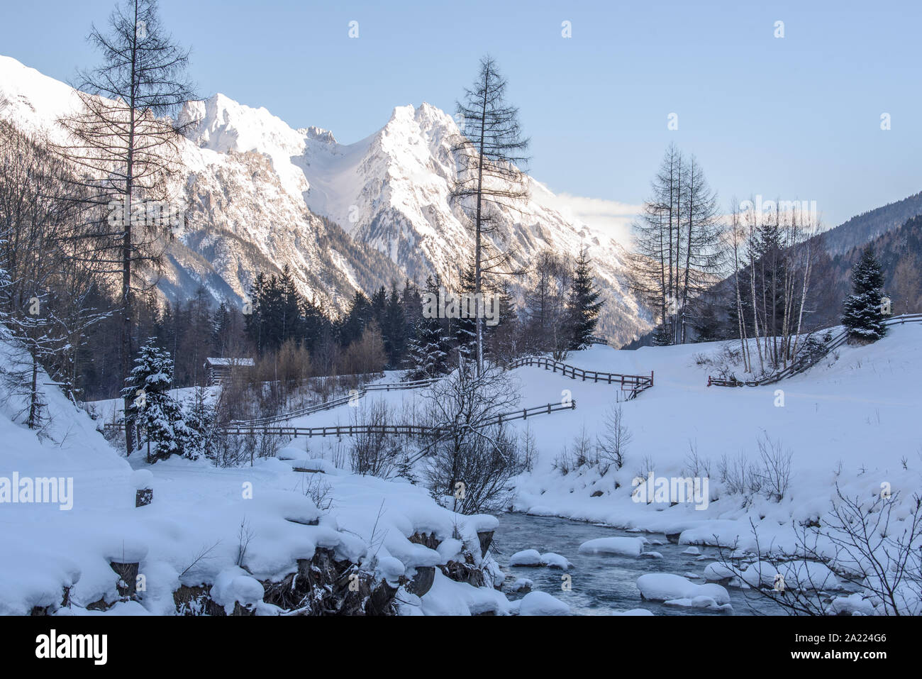 Sankt Anton am Arlberg, Tiroler Alpen, Österreich Stockfotografie Alamy