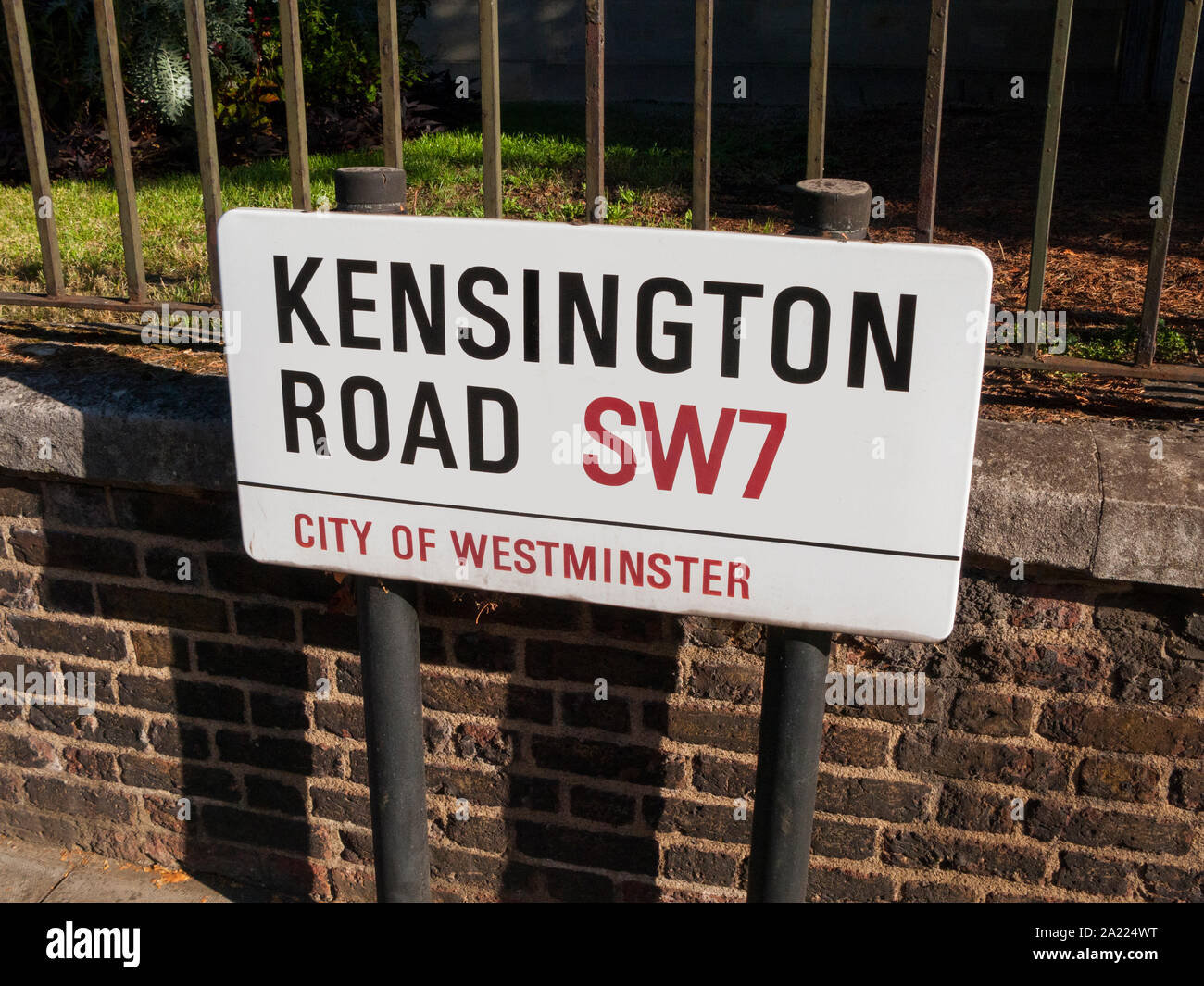 Kensington Road, SW7, Street, London Stockfoto
