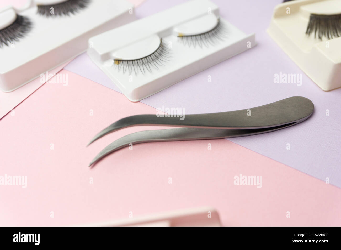 Auge Erweiterung und falsche Wimpern Wimpern Stockfoto Auge Erweiterung und falsche Wimpern Wimpern Stockfoto