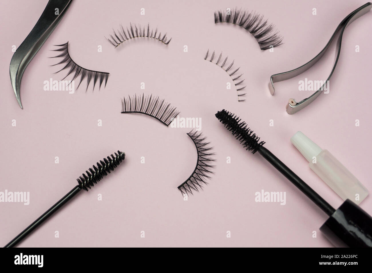 Auge Erweiterung und falsche Wimpern Wimpern Stockfoto Auge Erweiterung und falsche Wimpern Wimpern Stockfoto