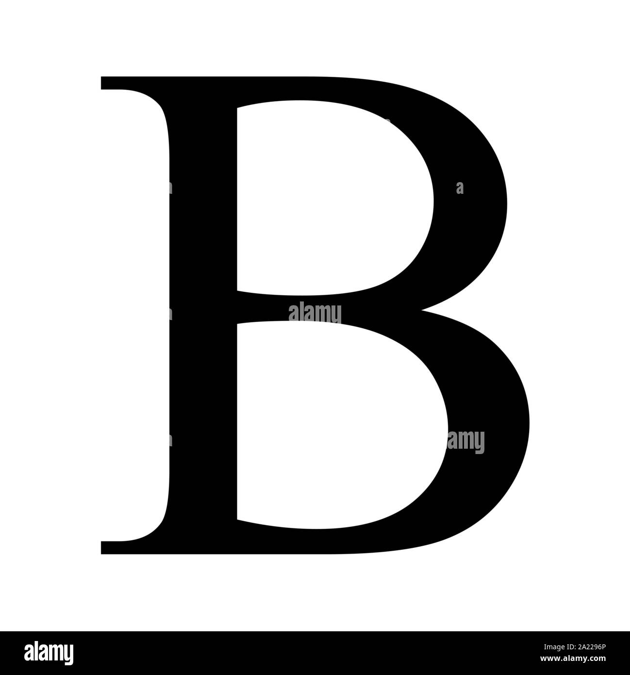 Beta Symbol Abbildung Stock Vektor