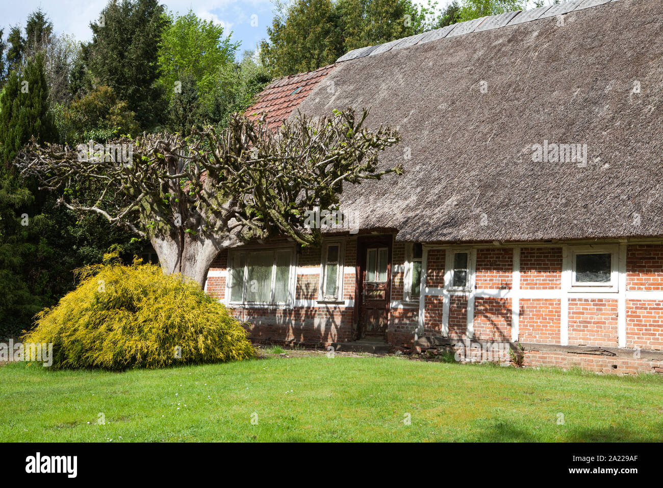 Altes Fachwerkhaus, in Deutschland, in Europa Stockfoto