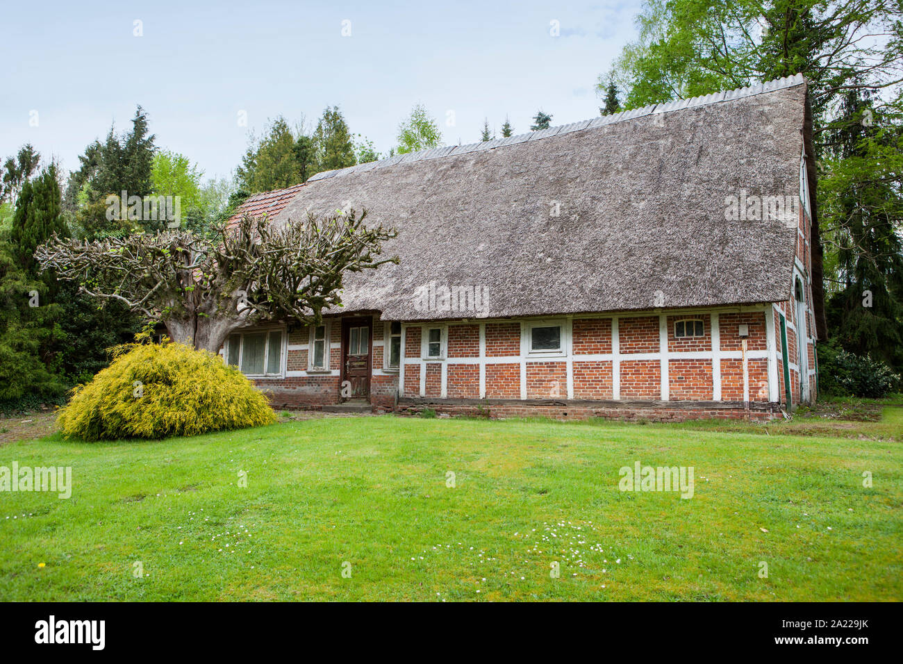 Altes Fachwerkhaus, in Deutschland, in Europa Stockfoto