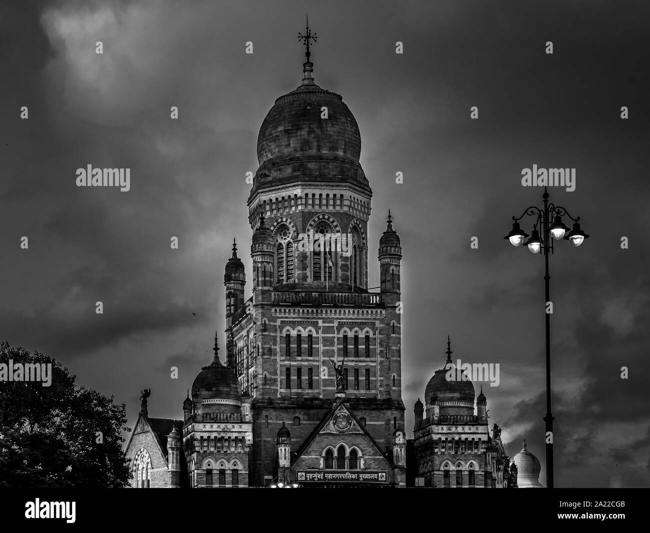 BMC städtische Gebäude in Mumbai, Indien. Britische Architektur und historische Gebäude in Mumbai. Stockfoto