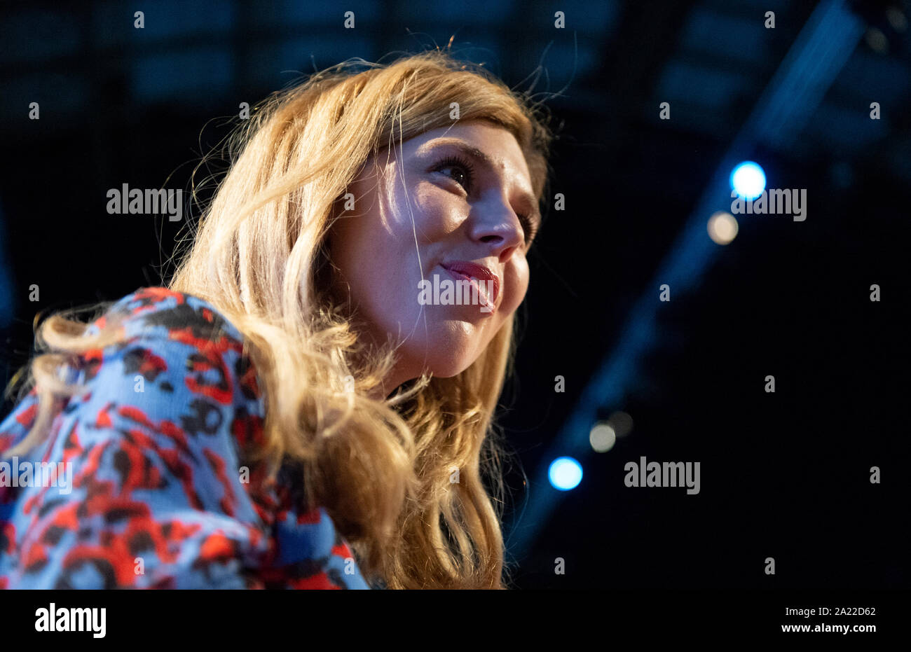 Manchester, Großbritannien. 30. September 2019. Naturschützer Carrie Symonds, Partner von Premierminister Boris Johnson, nimmt an Tag zwei der Parteitag der Konservativen in Manchester. © Russell Hart/Alamy Leben Nachrichten. Stockfoto