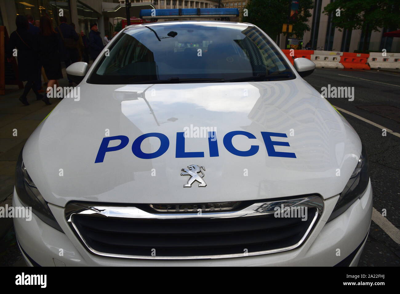 Polizei-Fahrzeuge Stockfoto