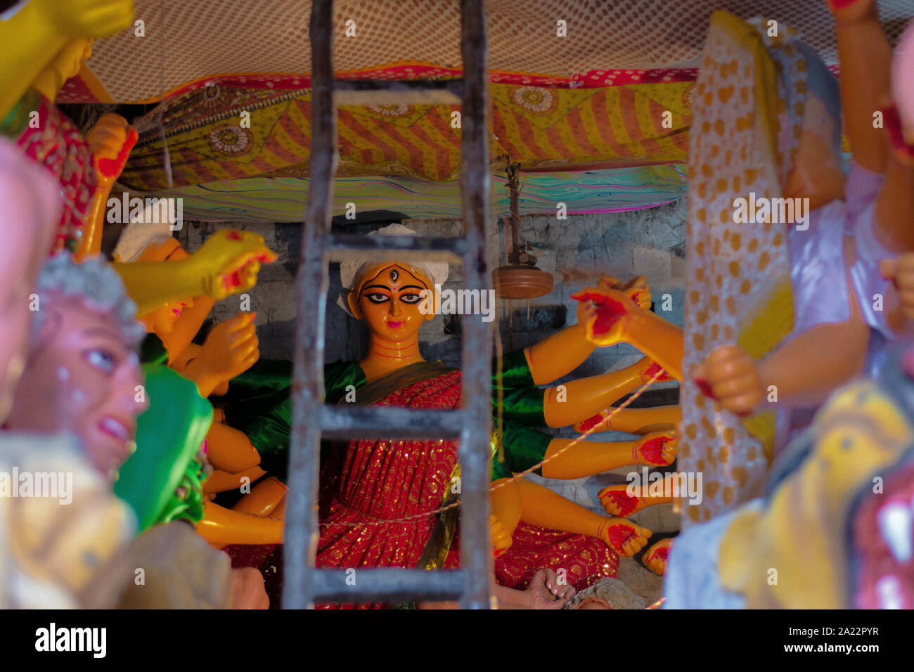 Durga Puja Festival in Indien: Eine der größten Festival der West Bengal, Indien Stockfoto