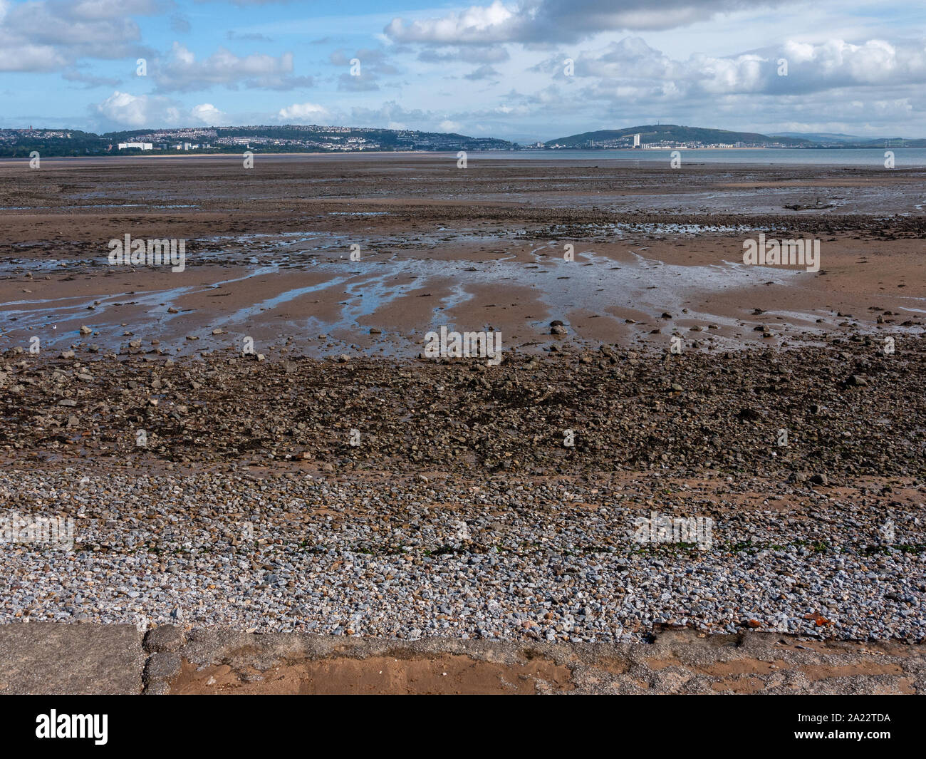 Mumbles Swansea Wales Küste Szene boote Hafen Pier Holiday Sun - Wales, Großbritannien Stockfoto