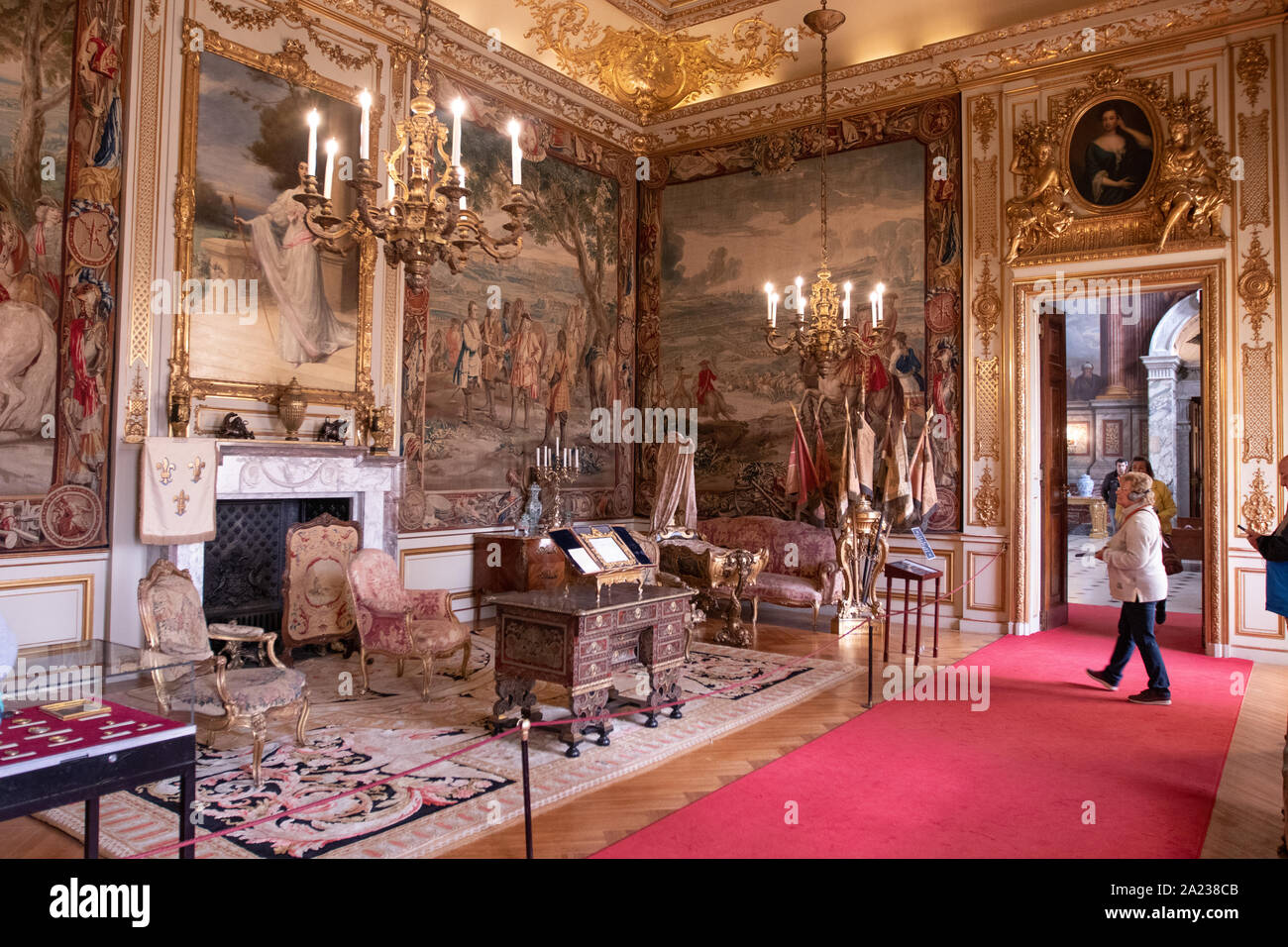 Blenheim Palace Interior Stockfotos Blenheim Palace