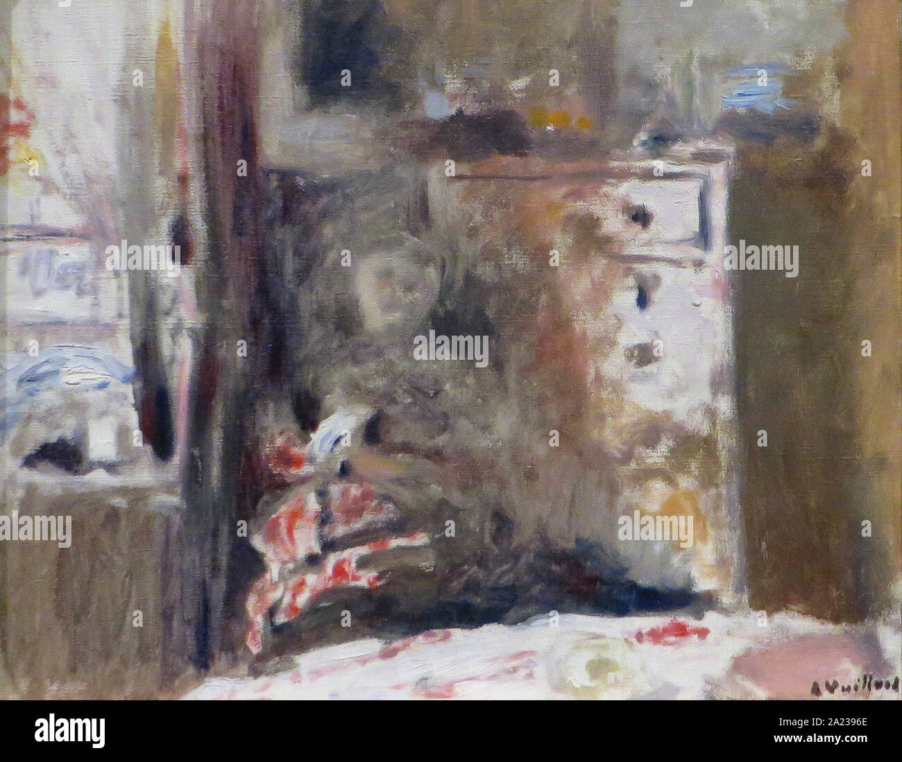 Edouard Vuillard 1868 1940 - Intérieur La Couseuse Vers 1900 Stockfoto