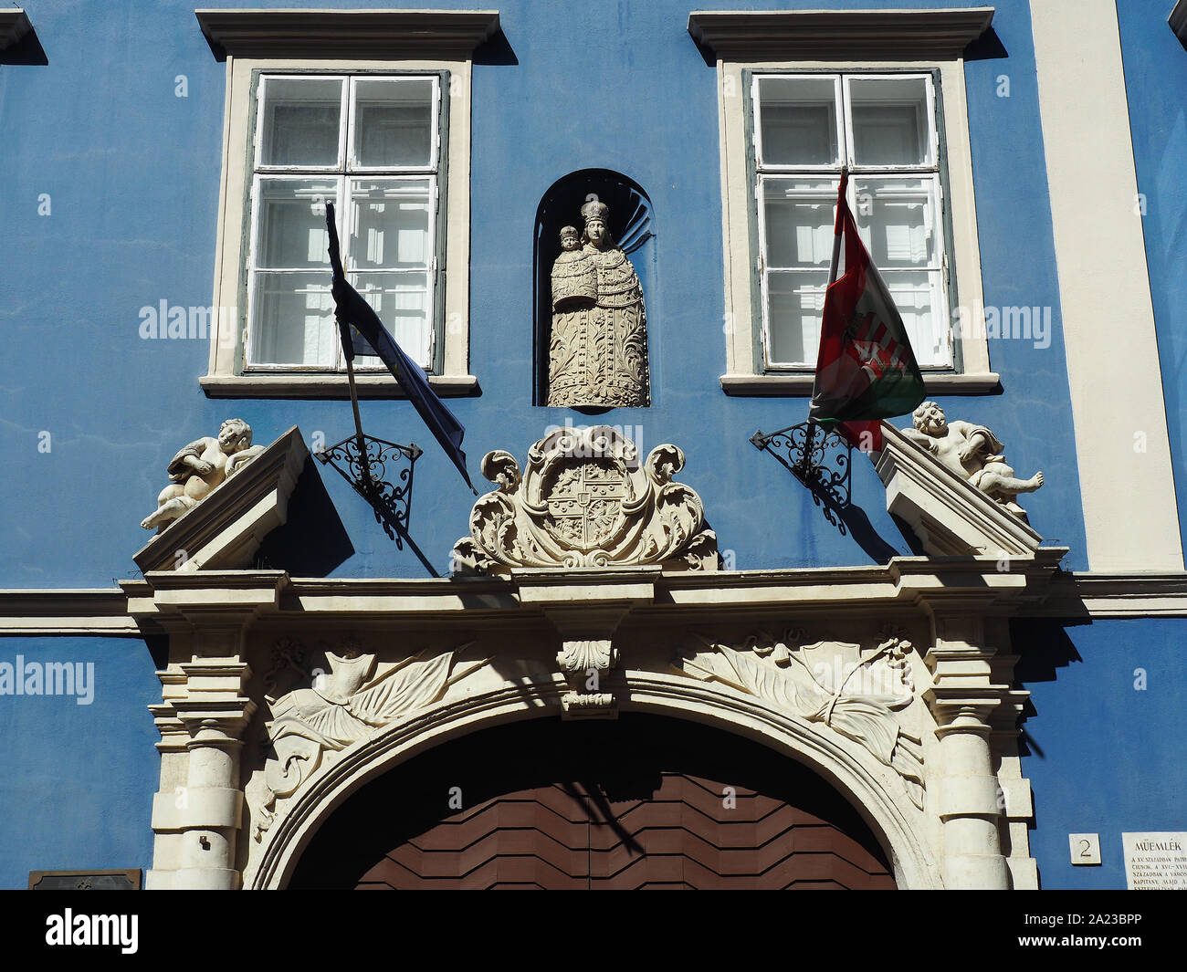 Esterházy-Palast in der Tempelstraße, Sopron, Ungarn, Magyarország, Europa Stockfoto