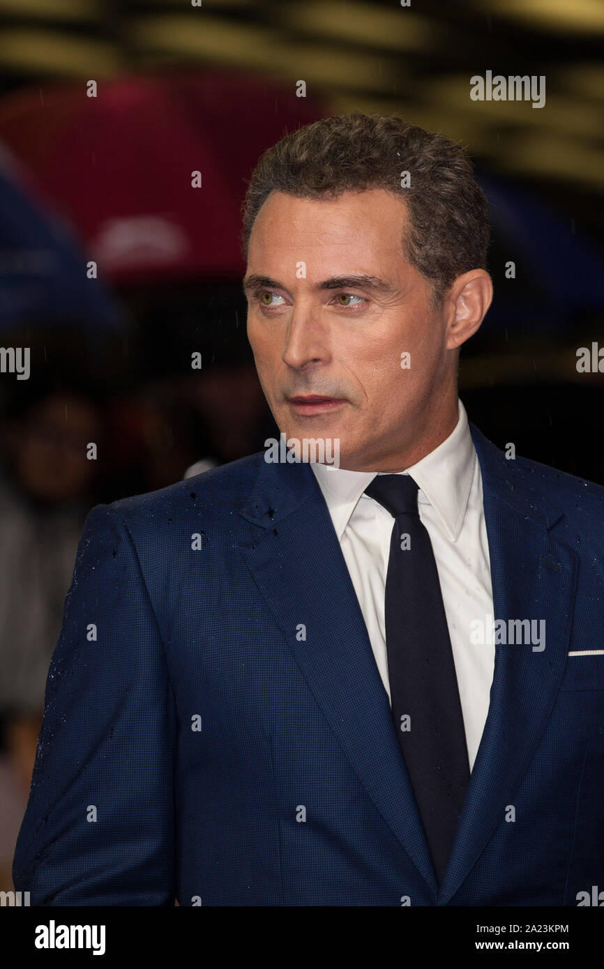 London, Großbritannien. 30 Sep, 2019. Rufus Sewell, Schauspieler an Judy's London Film Premiere am roten Teppich des Curzon Mayfair. 30. September 2019 Credit: Jeff Gilbert/Alamy leben Nachrichten Stockfoto