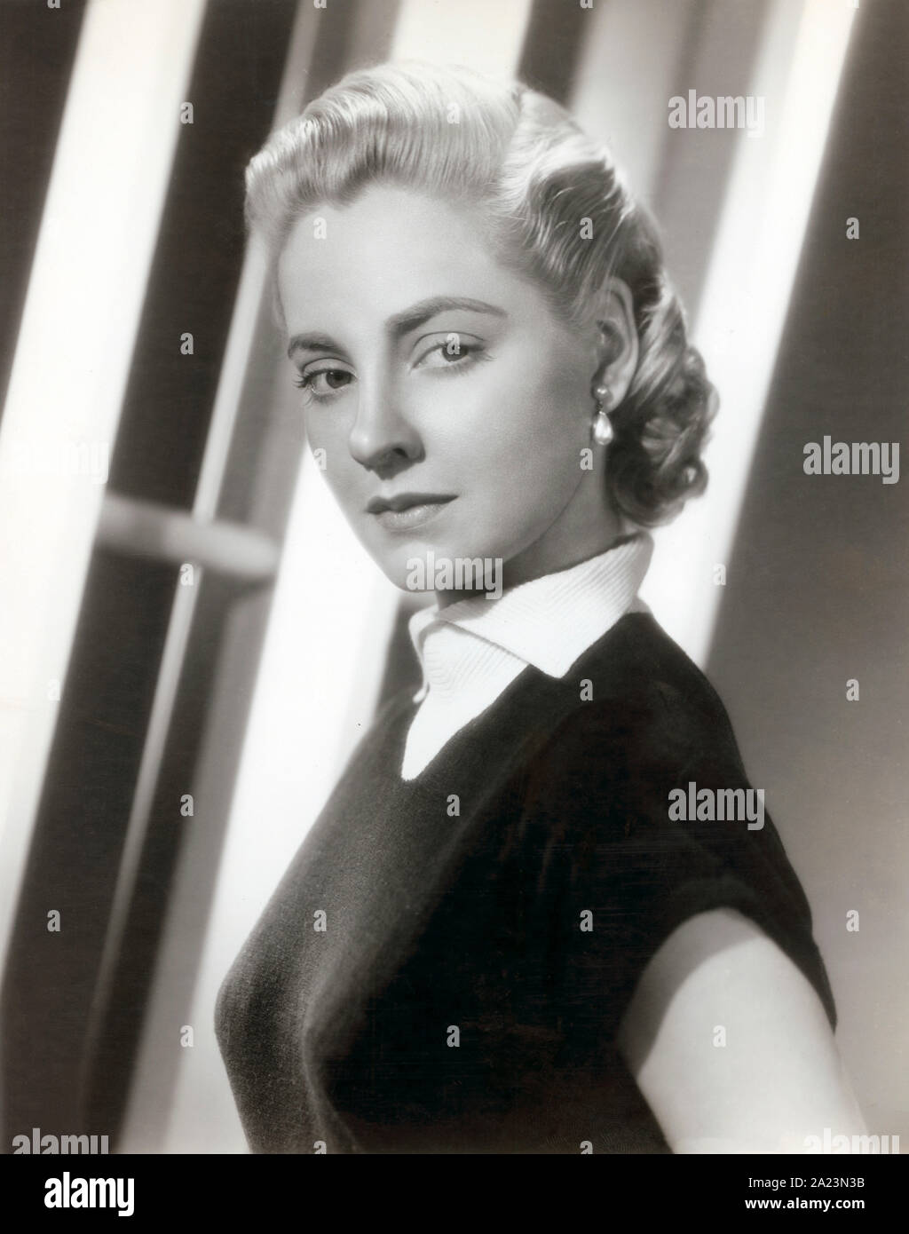 Jody Lawrance, Werbung Portrait für den Film, "Der scharlachrote Stunde', Paramount Pictures, 1956 Stockfoto