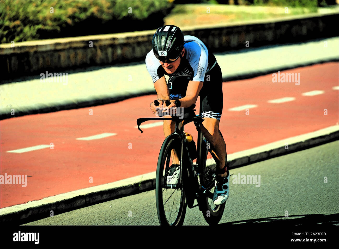 Ironman 70.3 in Cascais, Portugal Stockfoto
