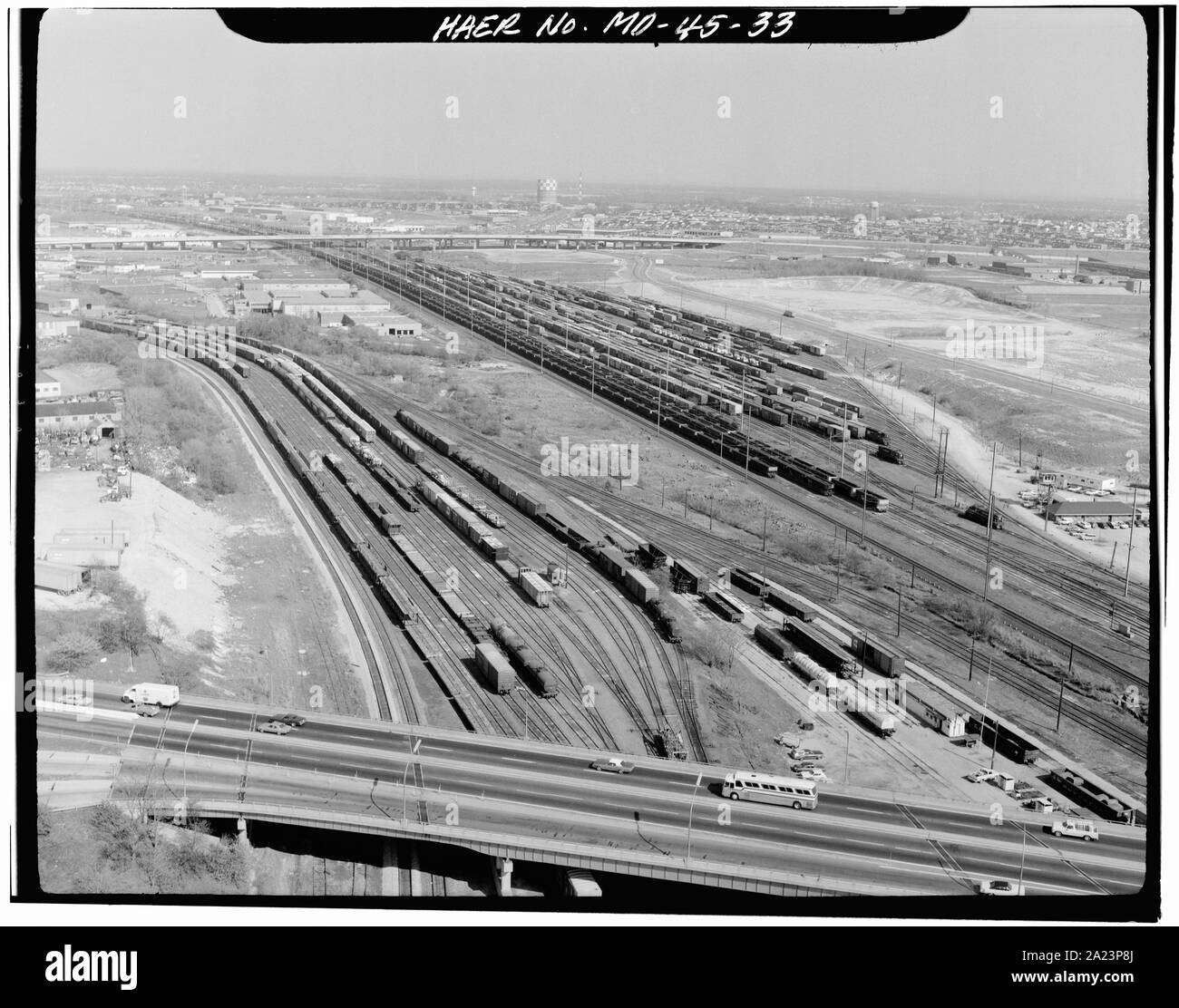 Orangeville Yards. Baltimore, Baltimore, MD. Sec. 1201, MP 91.00. - Nordosten Railroad Corridor, Amtrak Route zwischen Bezirk und Maryland-Delaware Columbia-Maryland State Line State Line, Baltimore, unabhängige Stadt, MD; Stockfoto