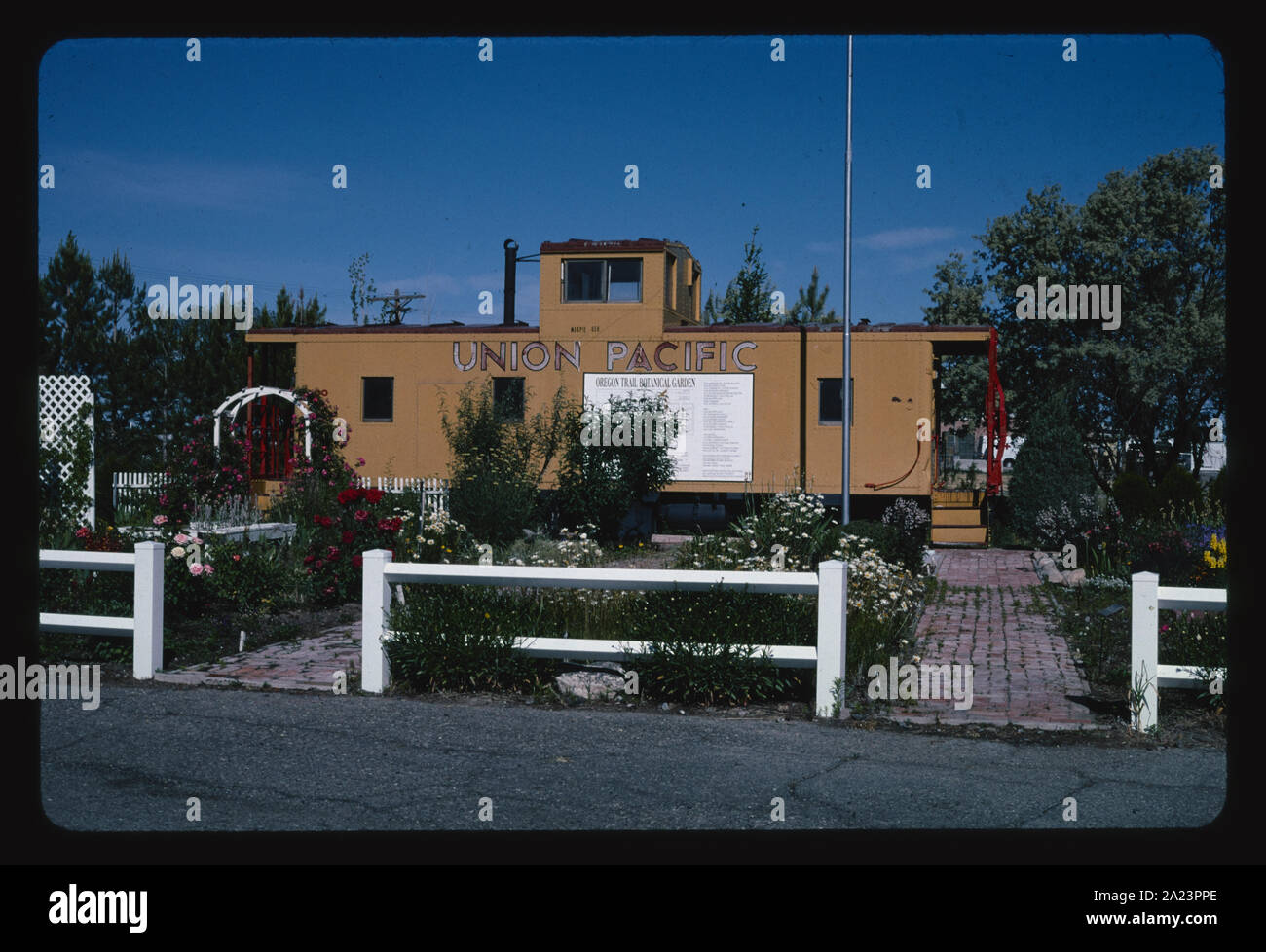 Oregon Trail Botanischer Garten, Burley, Idaho Stockfoto