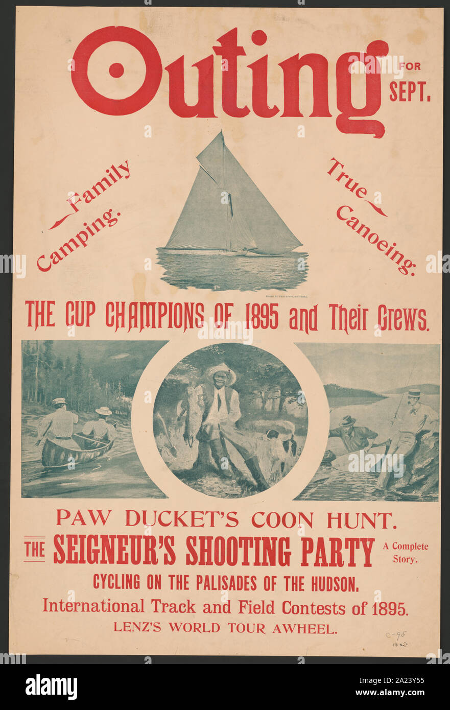 Outing für Sept. der Cup der Meister von 1895 und ihrer Besatzungen Stockfoto