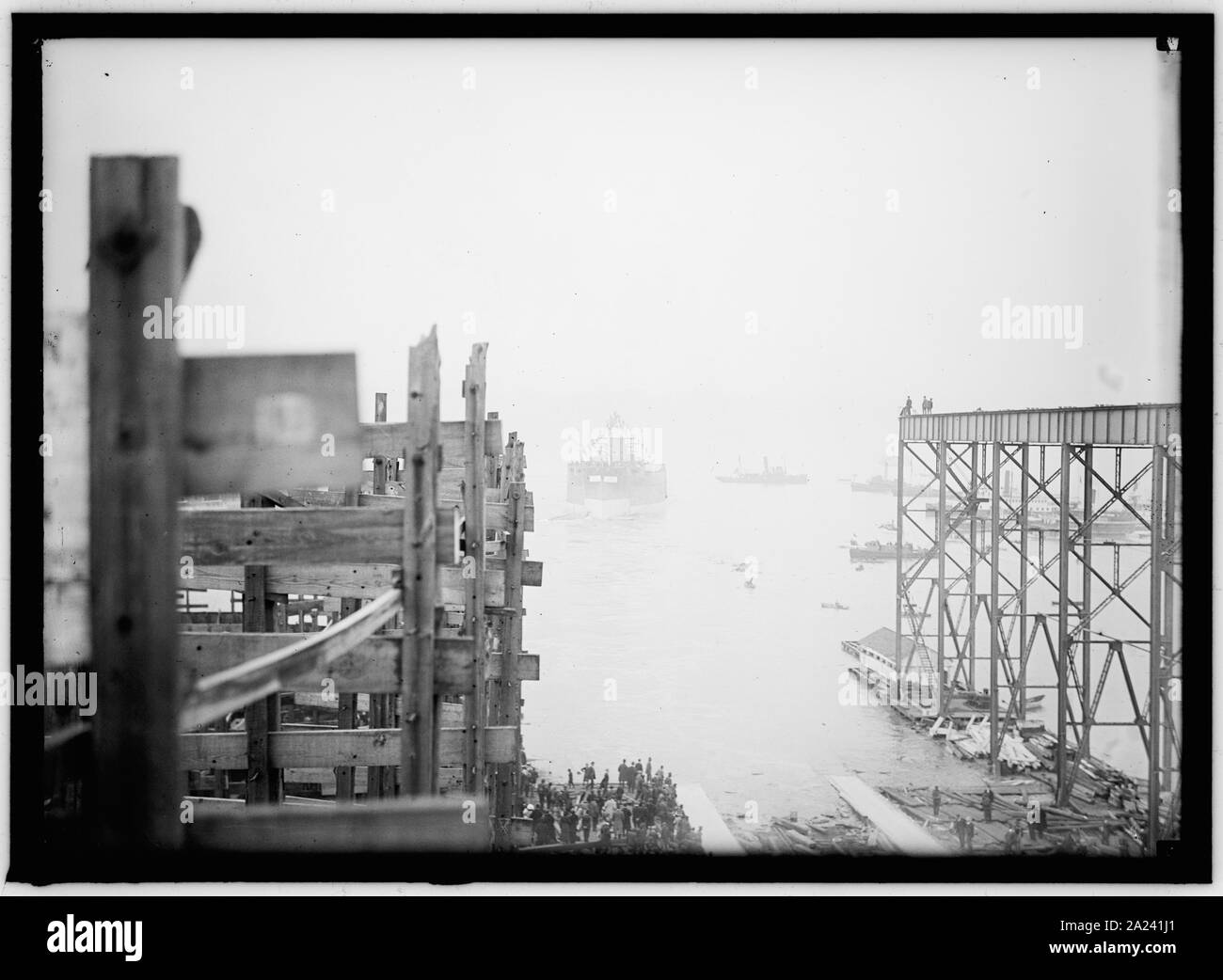 PENNSYLVANIA, U.S.S. Einleitung, Newport News, Virginia. Stockfoto