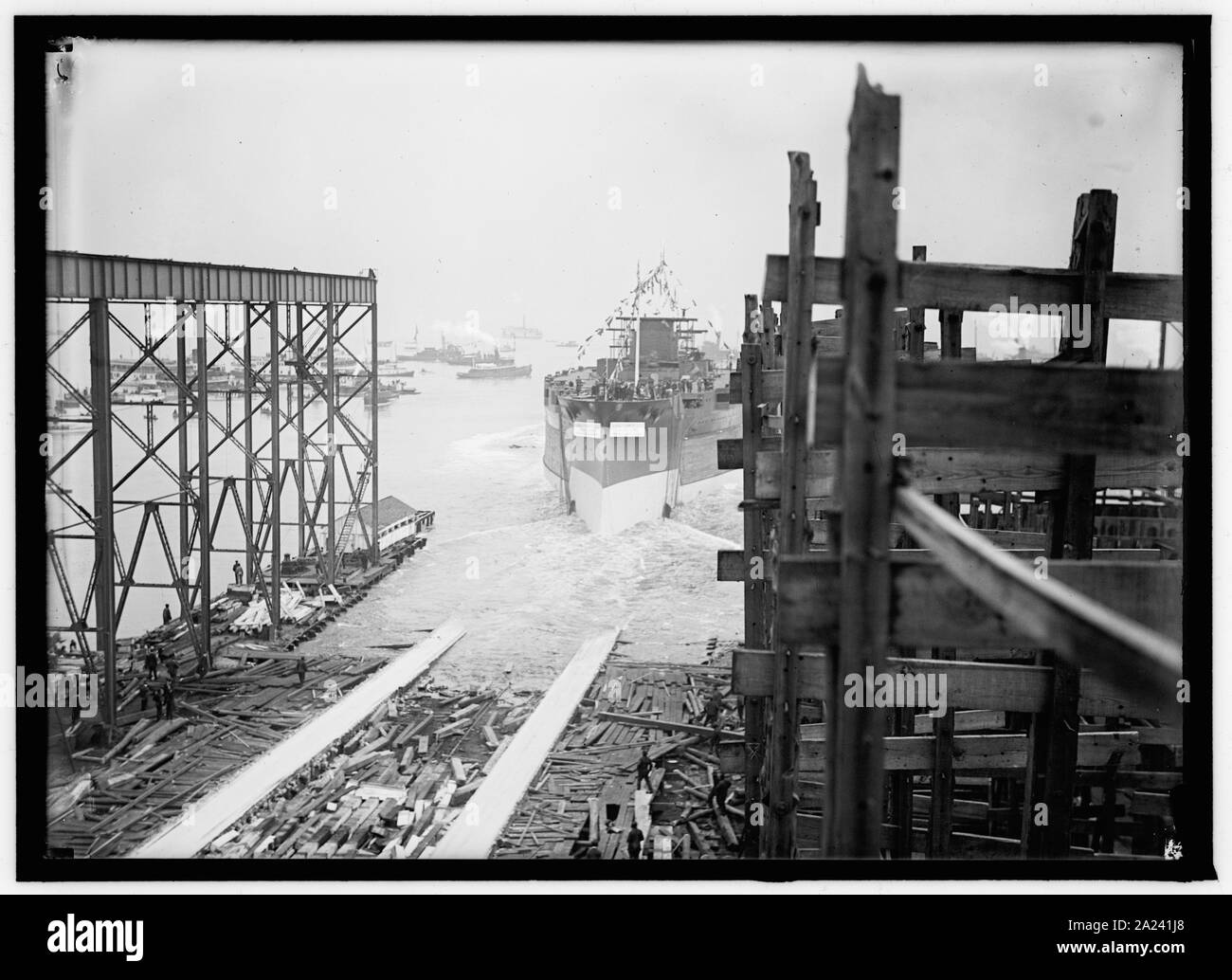 PENNSYLVANIA, U.S.S. Einleitung, Newport News, Virginia. Stockfoto