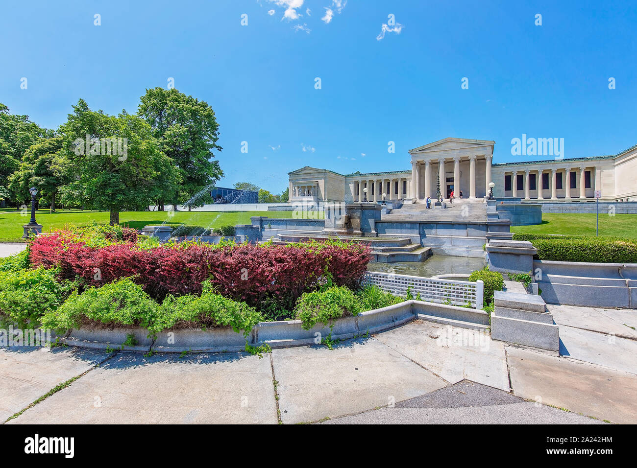 Buffalo, USA-20 Juli, 2019: Albright-Knox Art Gallery, ein wichtiger Schauplatz für Moderne Kunst und Zeitgenössische Kunst Stockfoto
