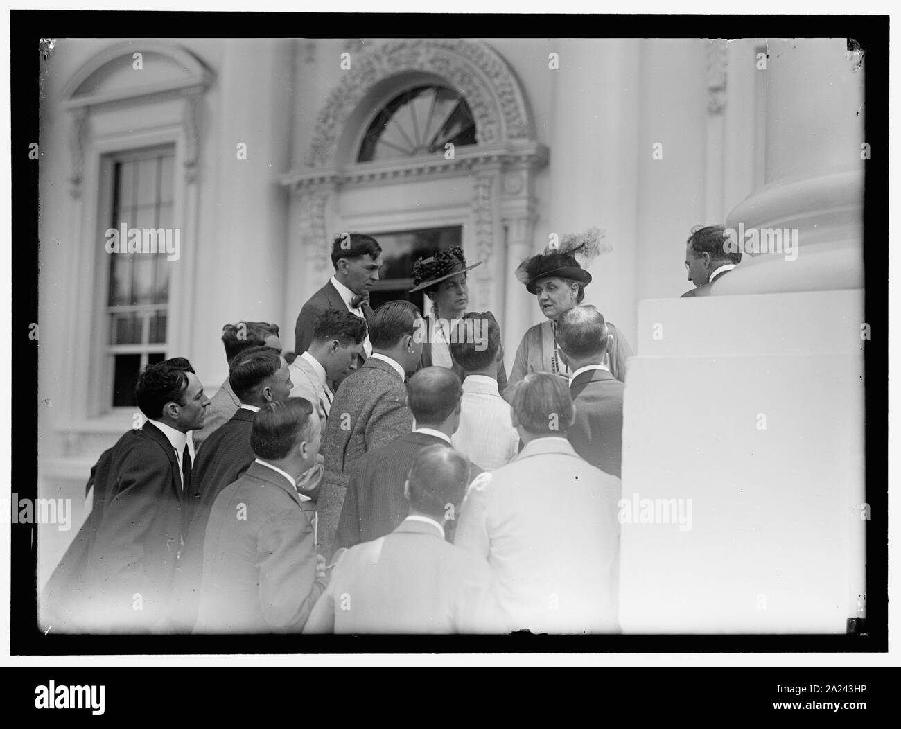 Drücken Sie Korrespondenten mit LILLIAN WALD UND JANE ADDAMS Stockfoto