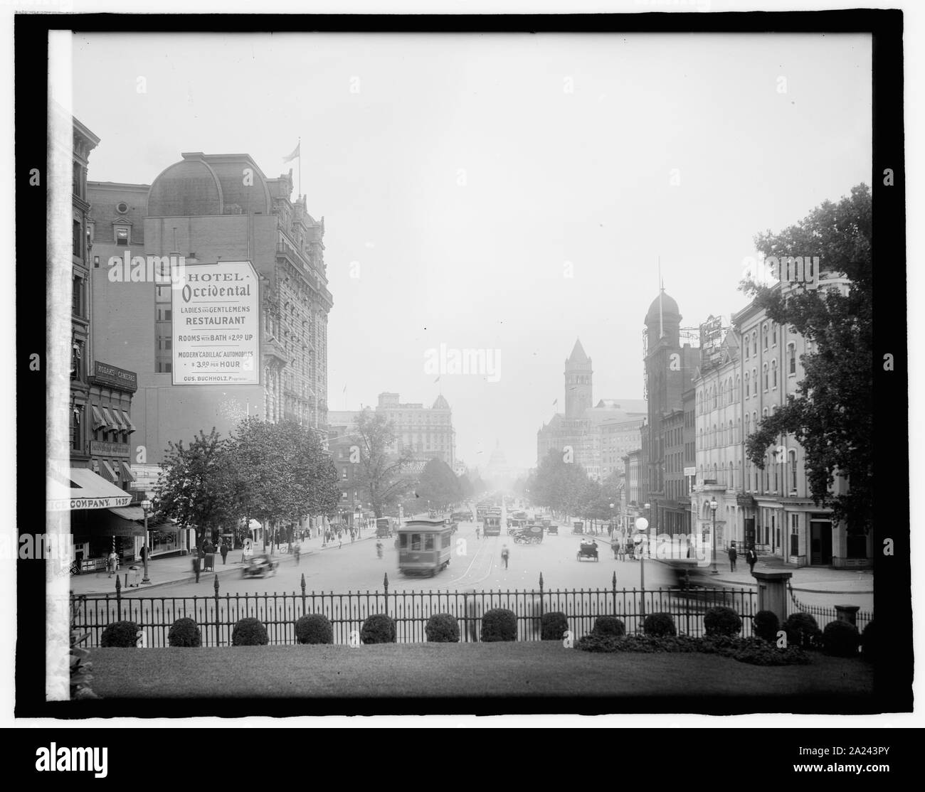 Pa Ave. ab 15 St., Washington, D.C.; Pa. Ave. ab 15 St., Washington, D.C.; Stockfoto