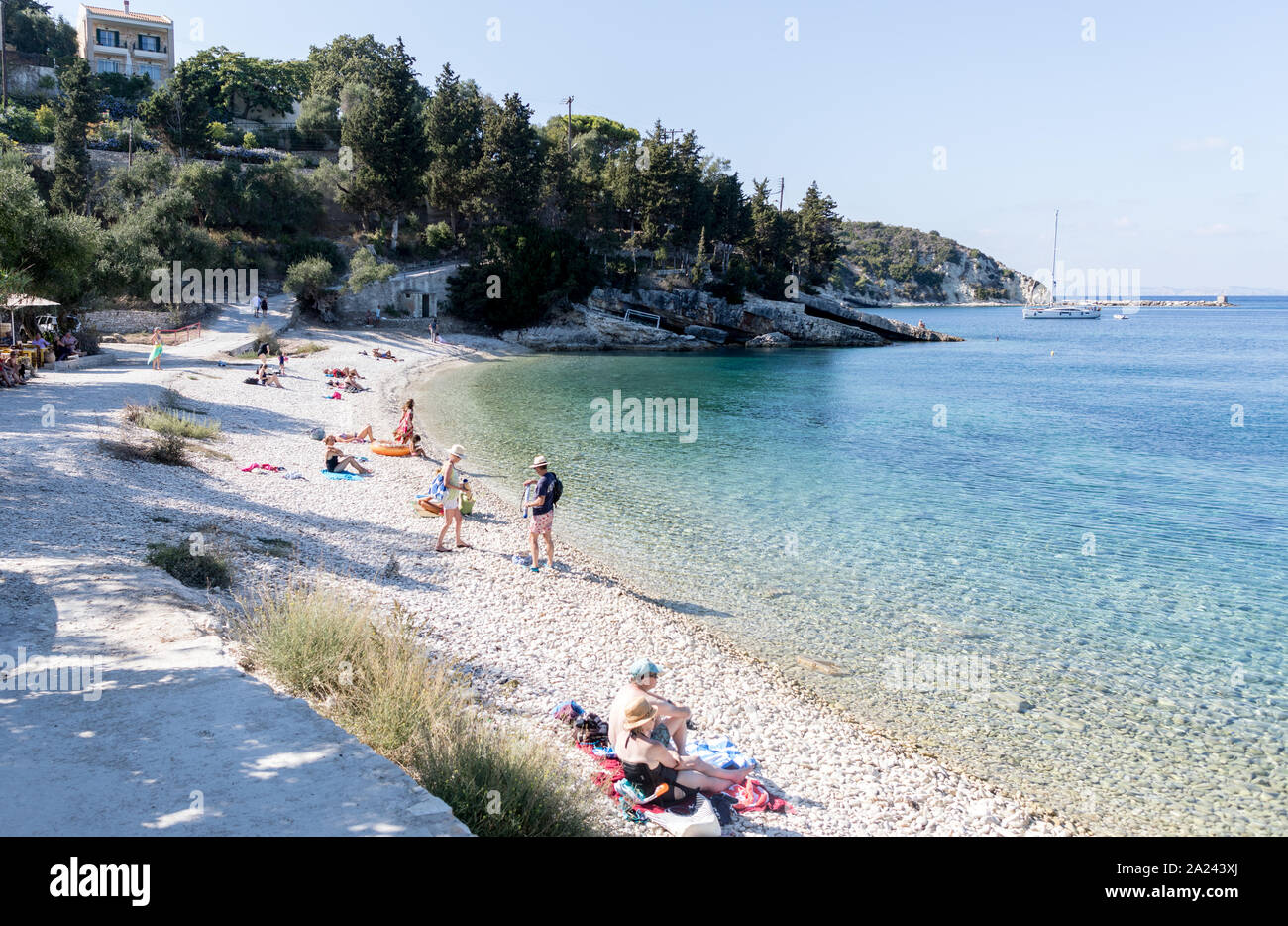 Marmari Beach Paxos Griechische Inseln Griechenland Stockfoto