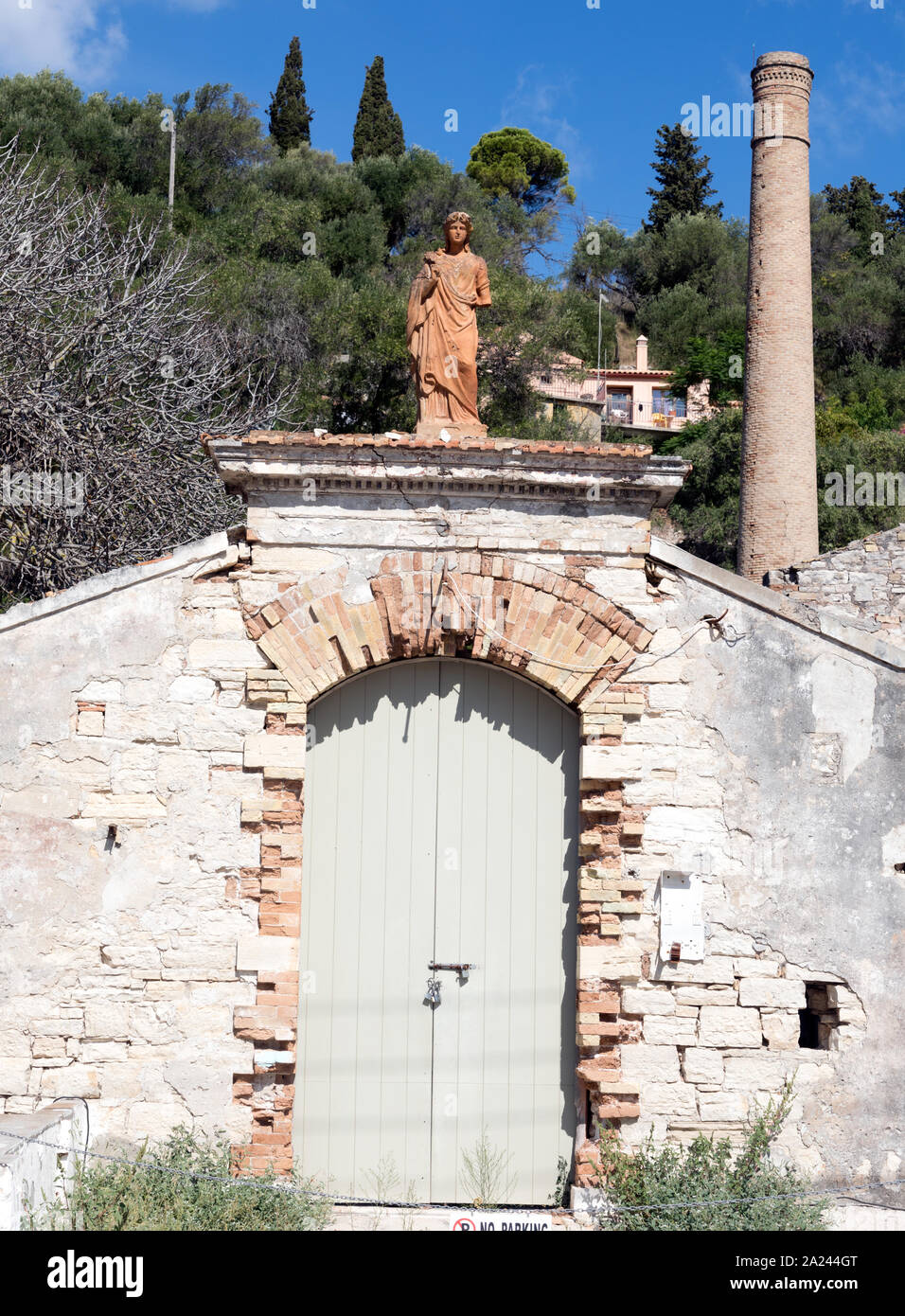 Die alte Seifenfabrik Loggos Paxos Griechische Inseln Griechenland Stockfoto