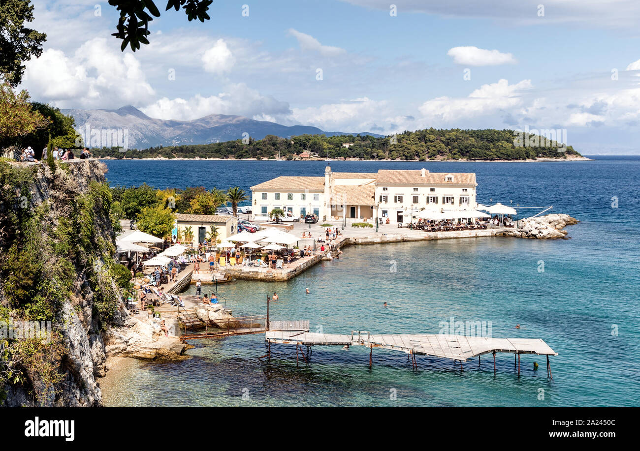 Farilaki Punkt der Stadt Korfu Griechische Inseln Griechenland Stockfoto
