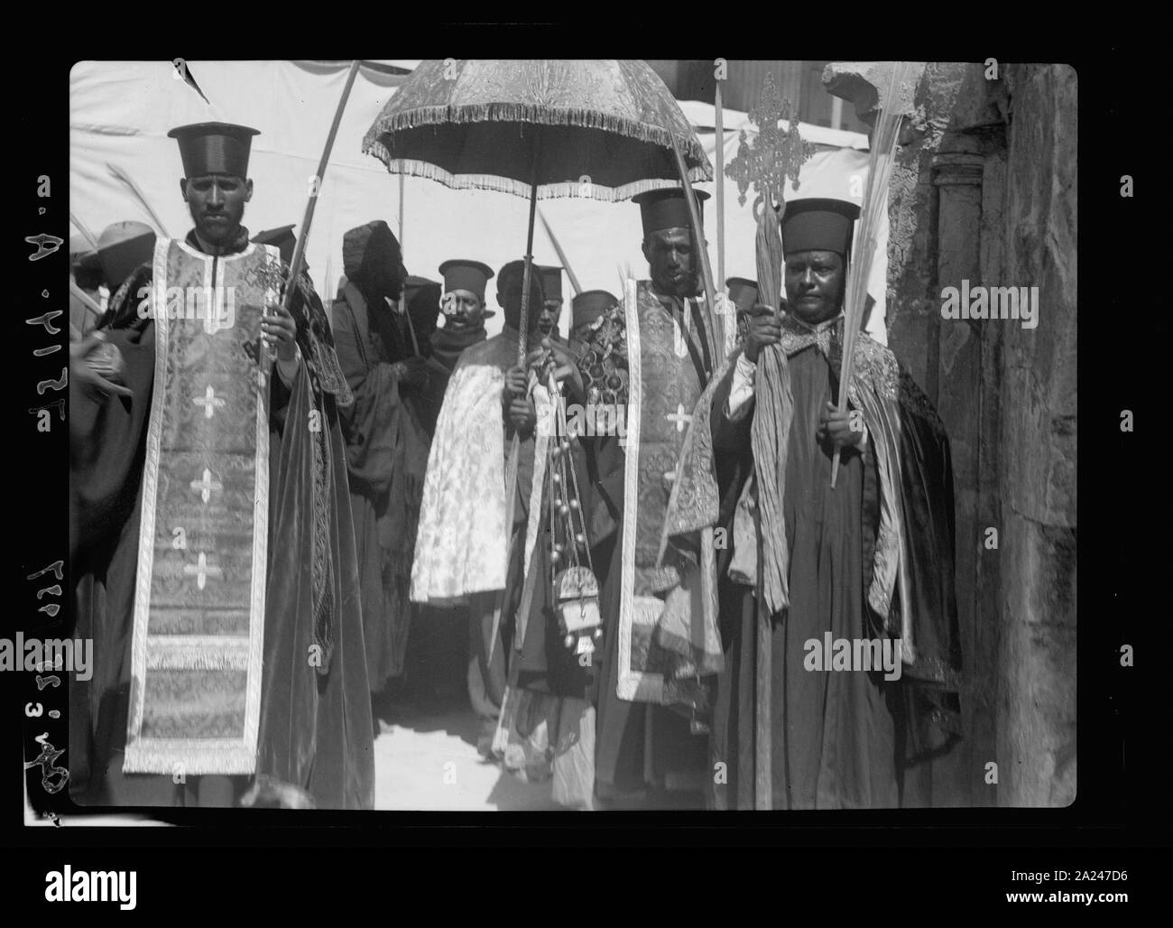 Palmsonntag, 1937. Abessinier Prozession Jerusalem Stockfoto