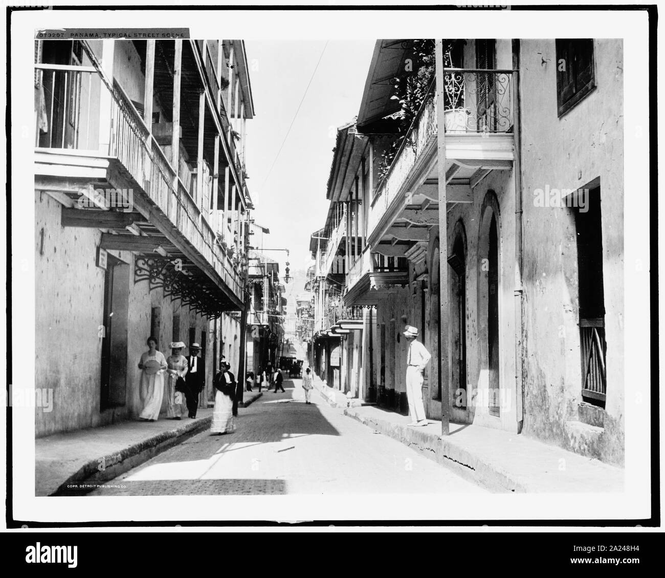 Panama, typische Straßenszene; Panama, typische Straßenszene; Stockfoto