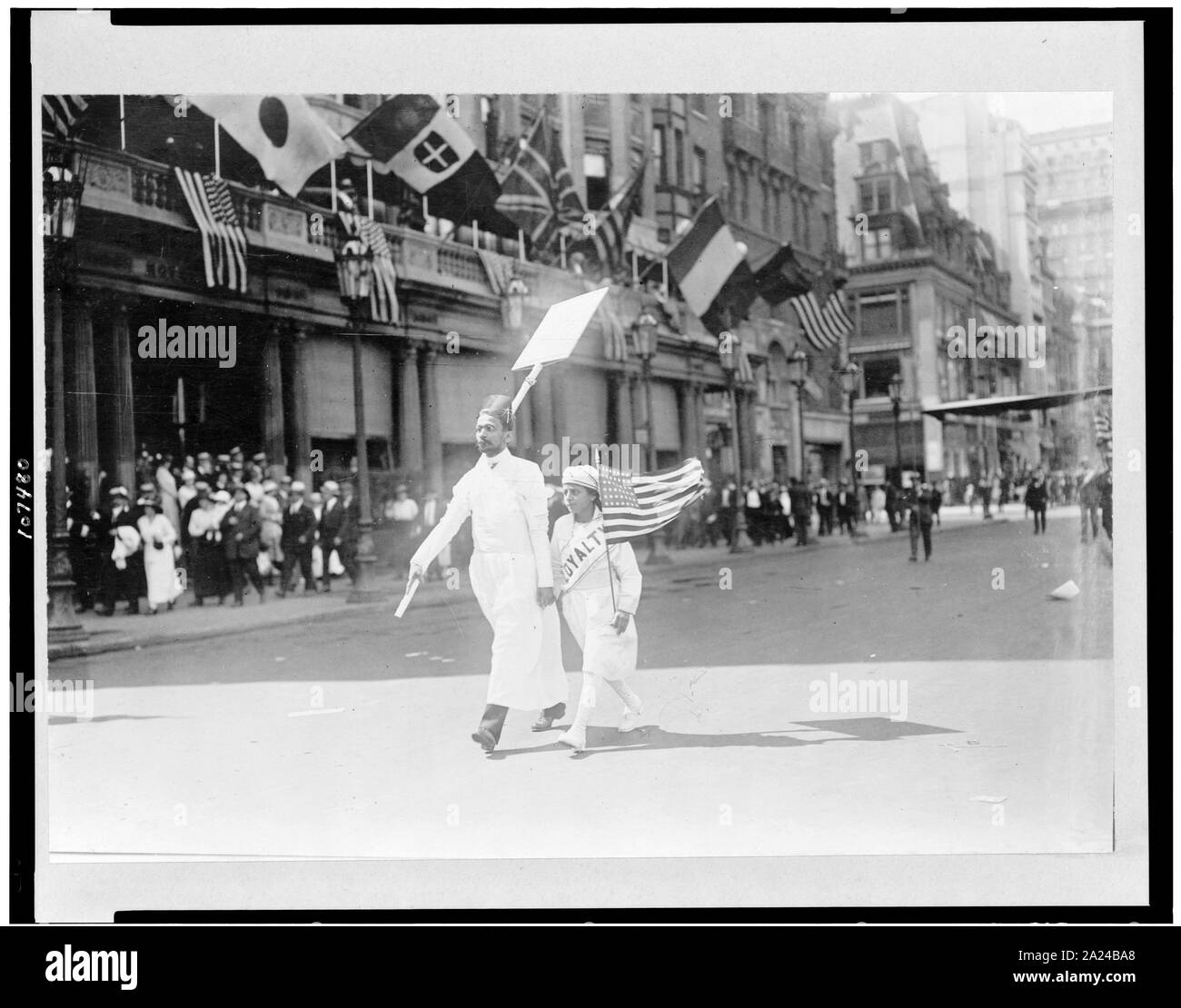 Paraden --1918. 4. Juli Parade, N.Y Stockfoto