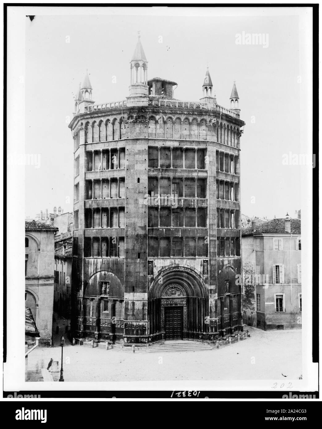 Parma. Baptisterium Stockfoto