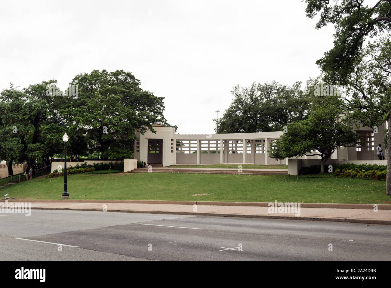 Teil der Bryan Pergola in Dealey Plaza in Dallas, Texas Stockfoto