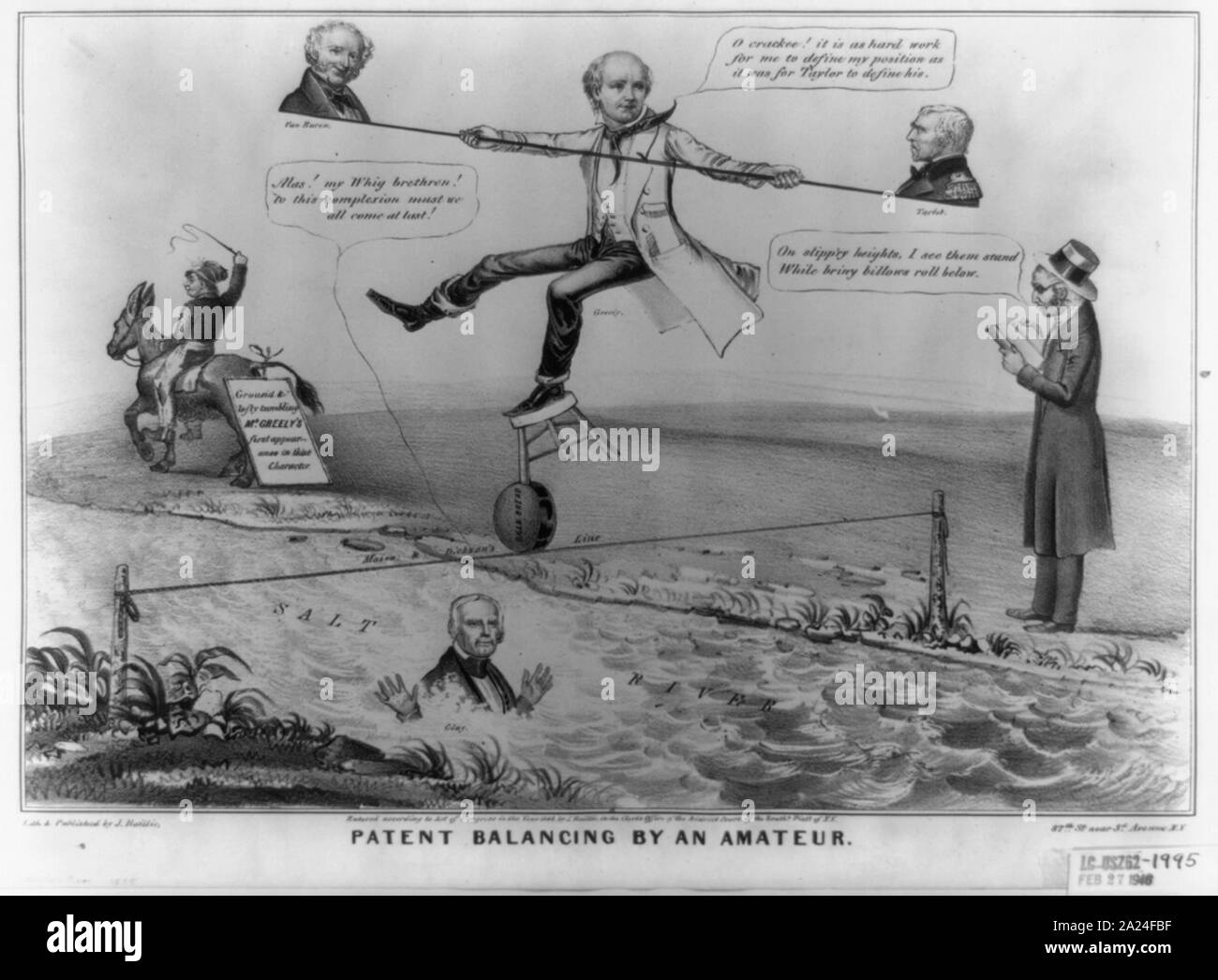 Patent Balancing von einem Amateur Stockfoto