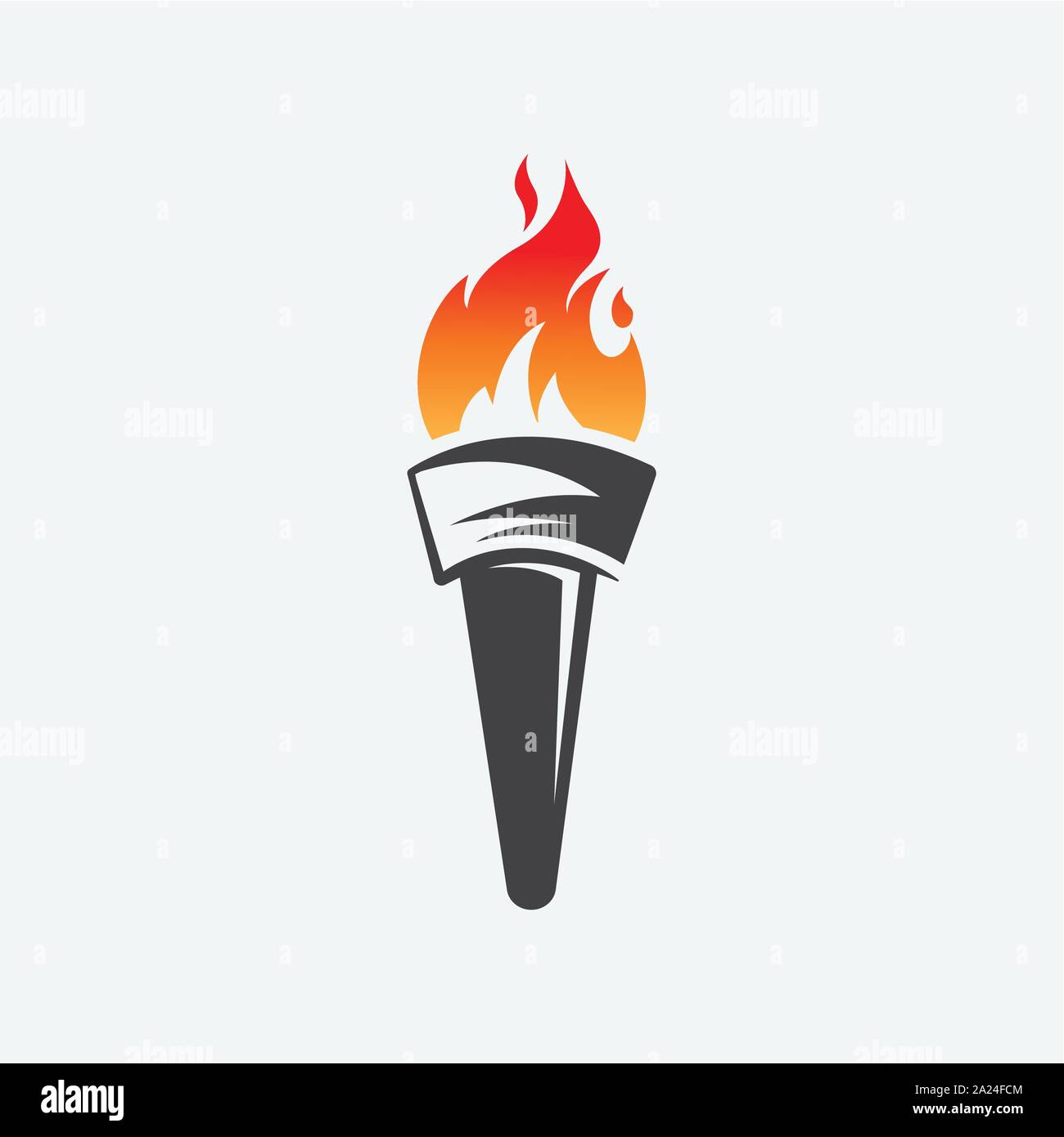Taschenlampe Symbol logo Vector Illustration, Taschenlampe design Vector Stock Vektor