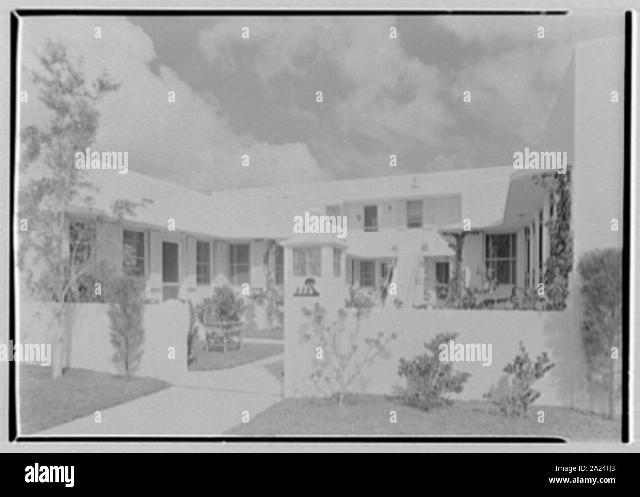 Terrasse Apartments, Hollywood, Florida. Stockfoto