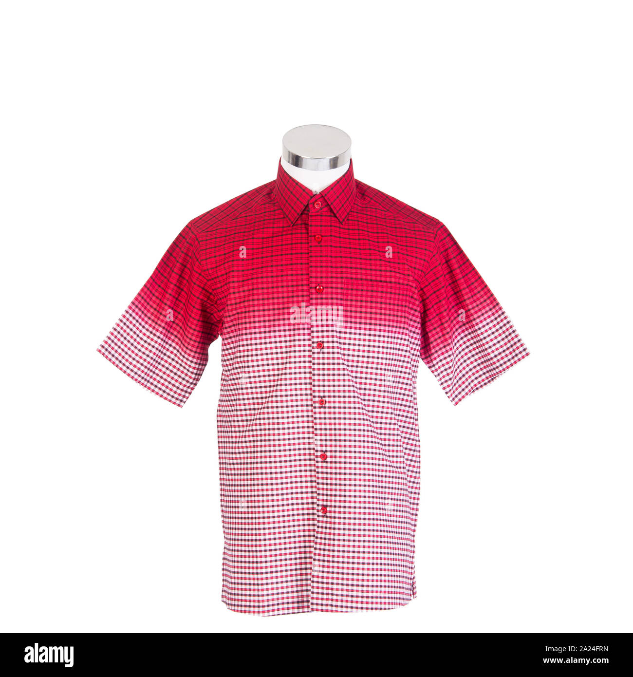 Shirt oder Männer Mannequin auf Hintergrund gekleidet Stockfoto