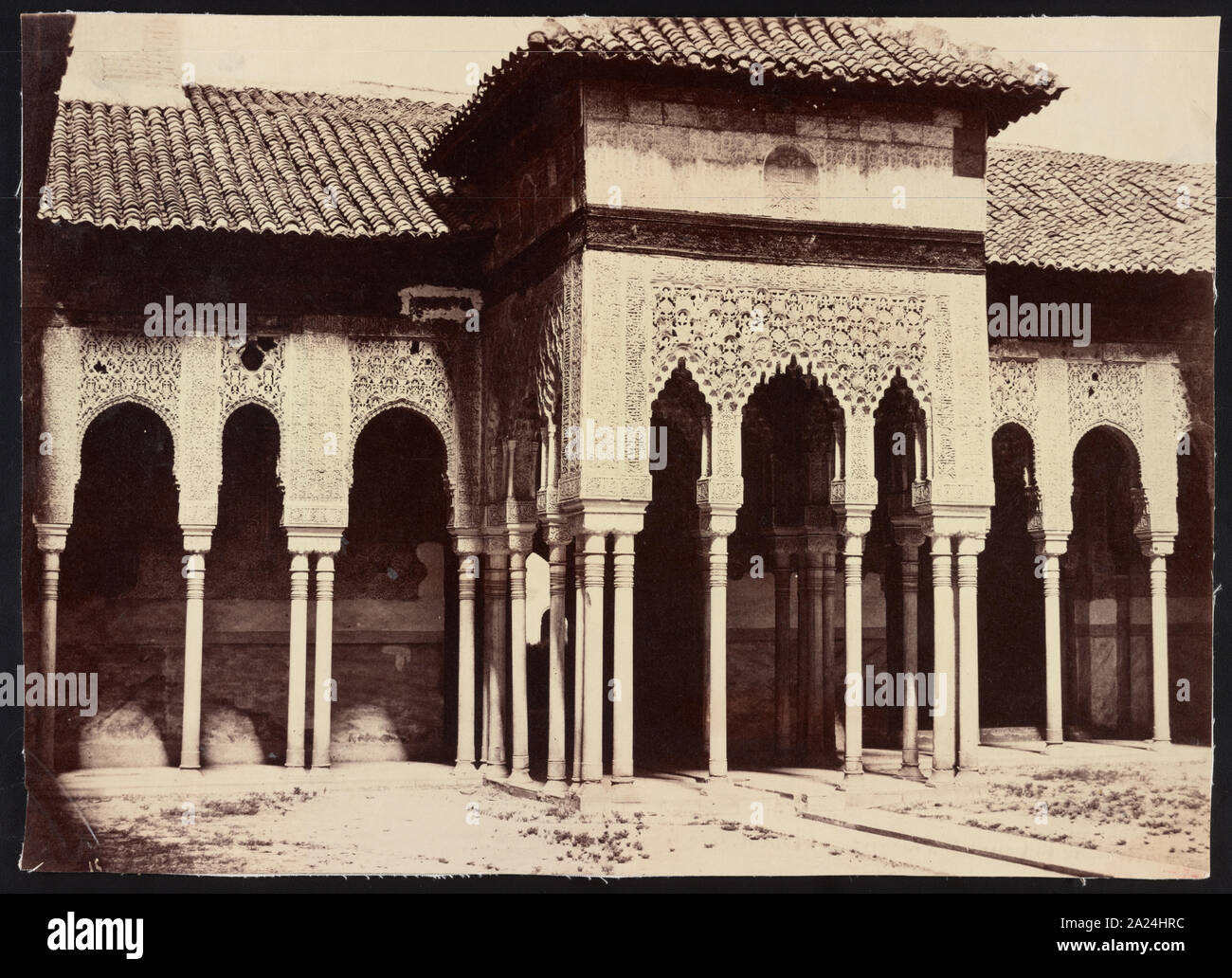 Pavillon de la Cour des Löwen - Alhambra Stockfoto