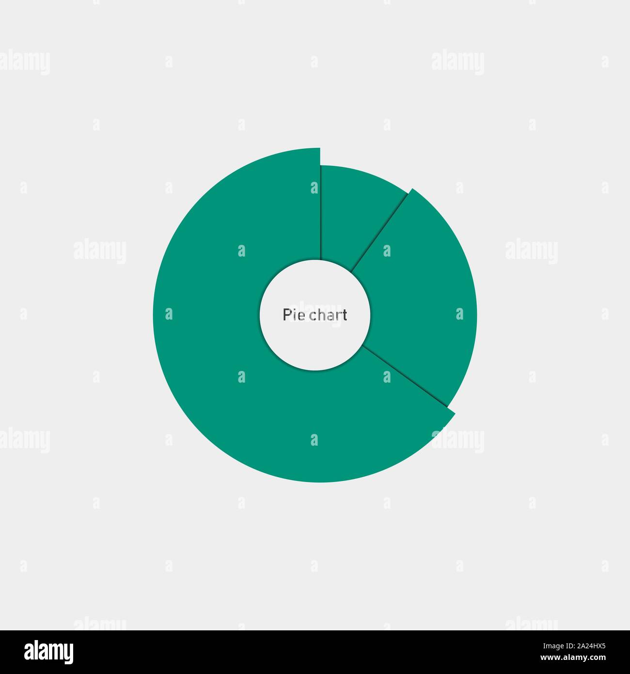 Bunte Runde chart, Diagramm, Tortendiagramm. Vector Illustration. Stock Vektor