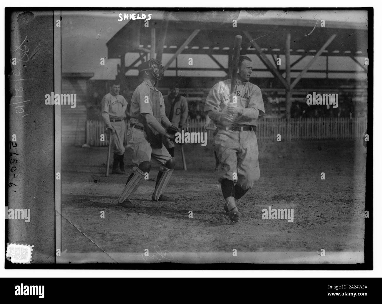 Peter Schilde, Catcher in Spring Training mit Cleveland AL (Baseball) Stockfoto