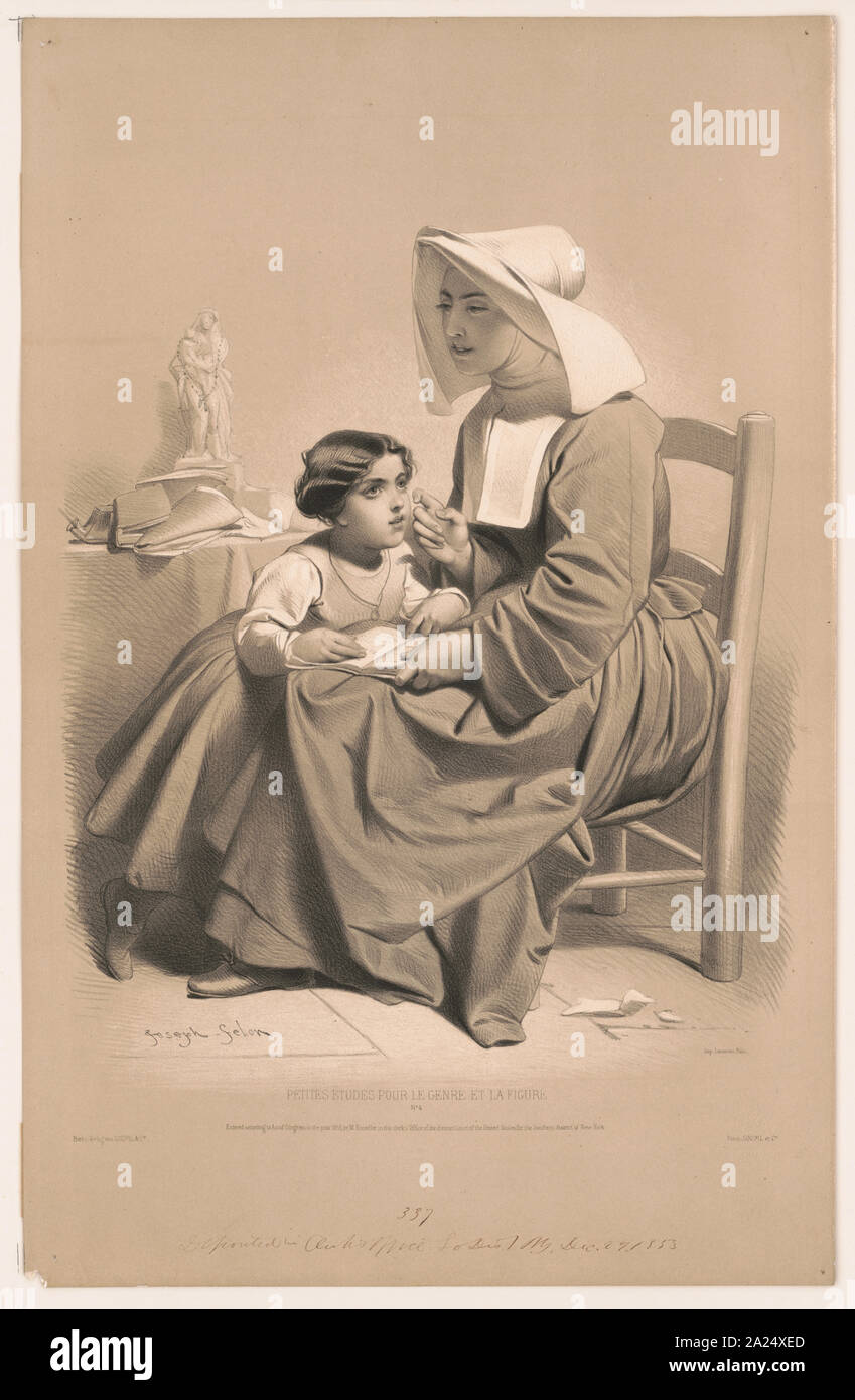 Petites Etudes pour le Genre et la Abbildung, nein. 4. Stockfoto