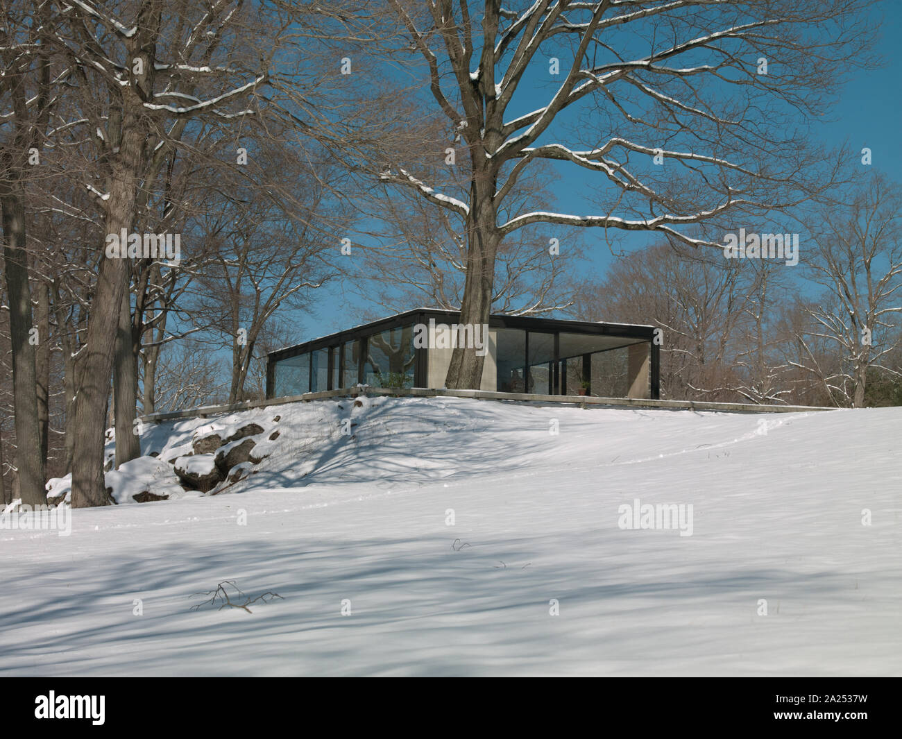 Philip Johnson's Glass House, New Canaan, Connecticut Stockfoto