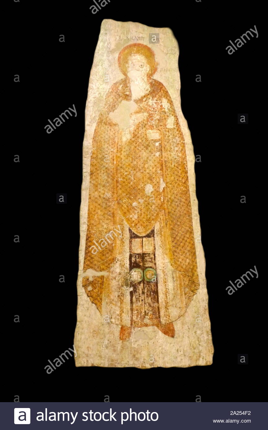 Bemalte wand Fries aus der Kathedrale von Faras, die 710 th