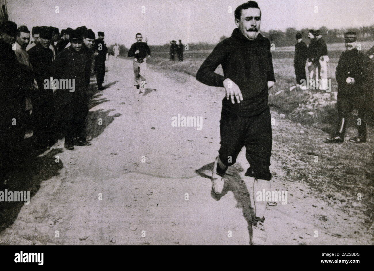 Vintage französische Cross-Country-Läufer, 1905 Stockfoto