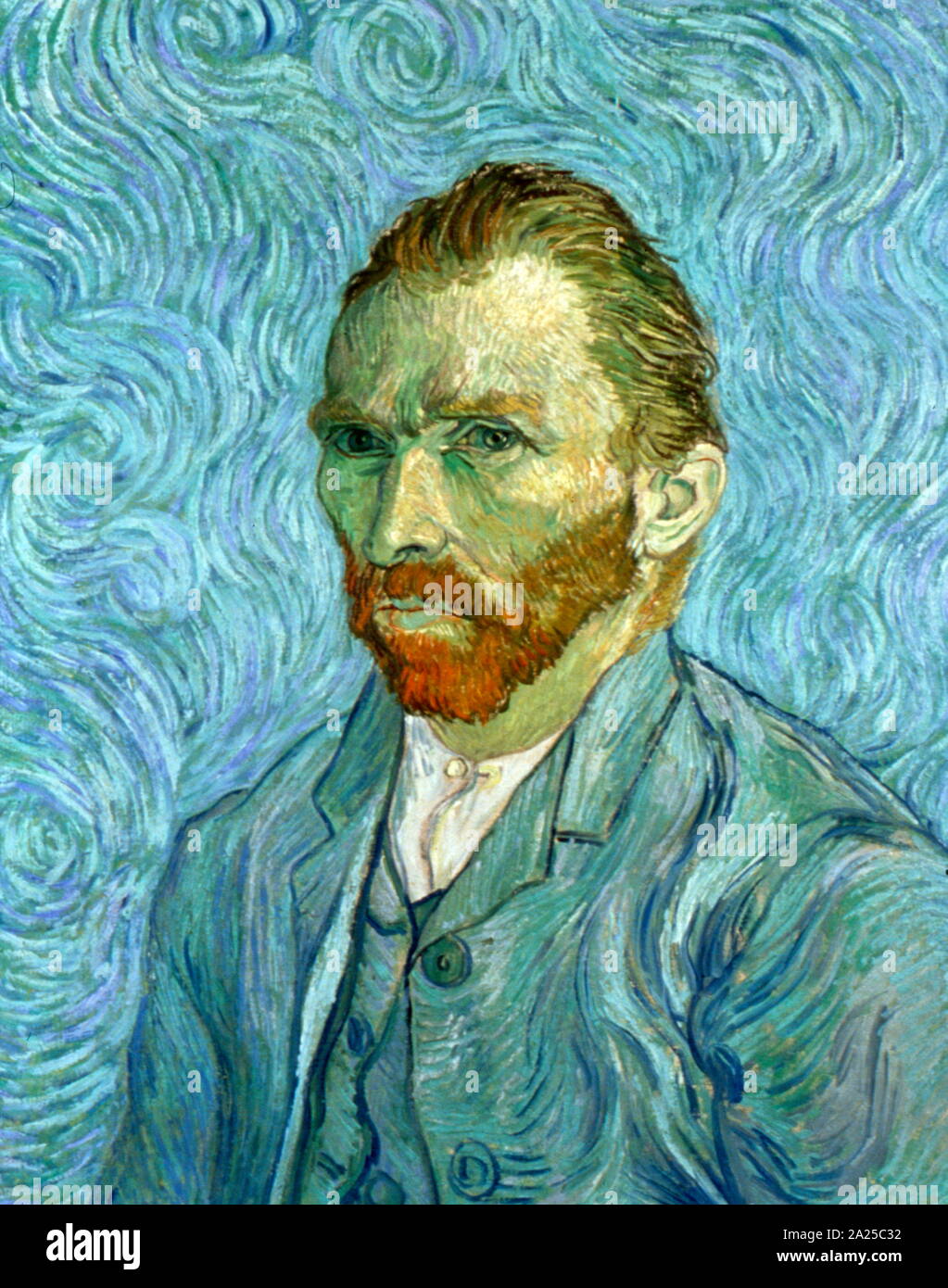 Vincent Van Gogh (1853 - 1890) Selbstbildnis Öl auf Leinwand, 1889. Stockfoto
