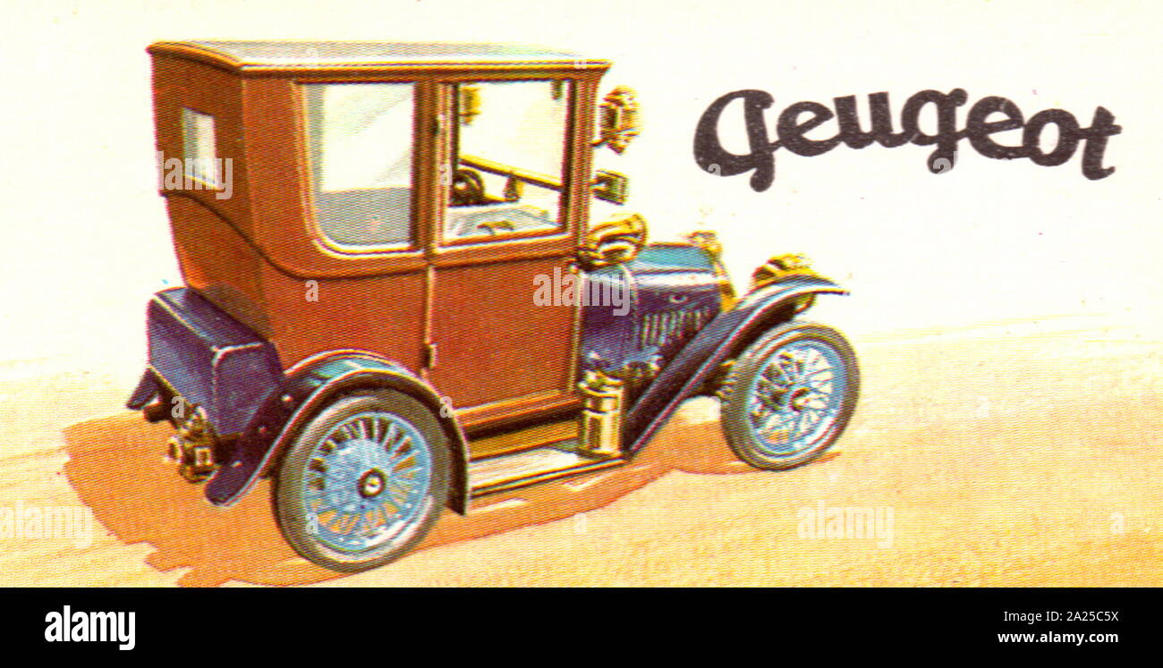 1913 Bebe, Peugeot, 850cc, Miniatur Stockfoto