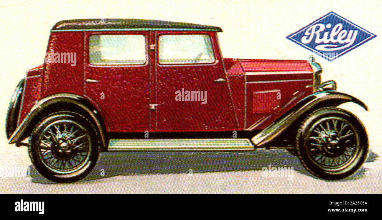 1927 Riley neun Monaco Limousine, 1,1 Liter Automobil Stockfoto